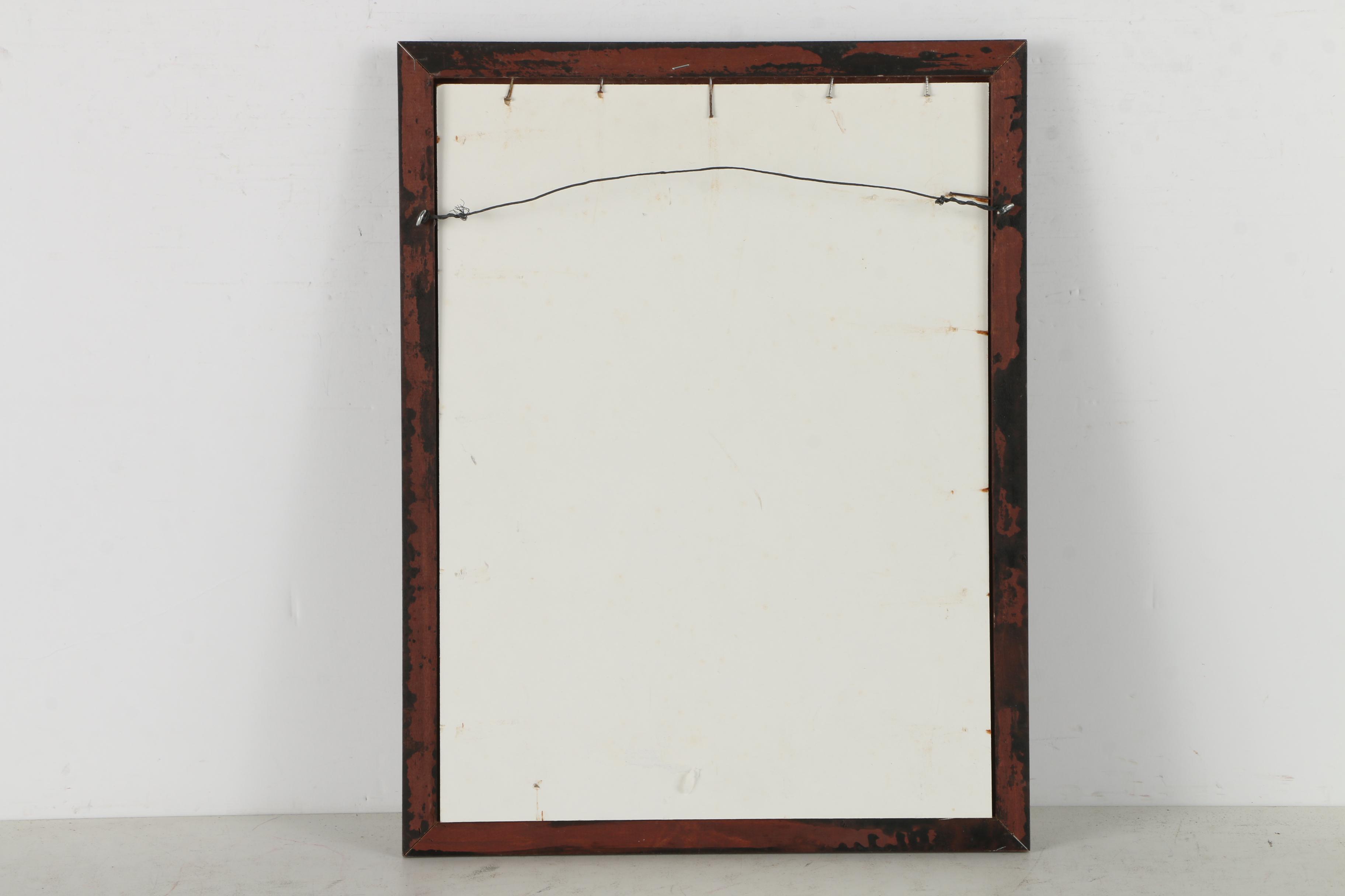 Vintage Lithograph Print on Paper of a Political Map of New Hampshire & Vermont