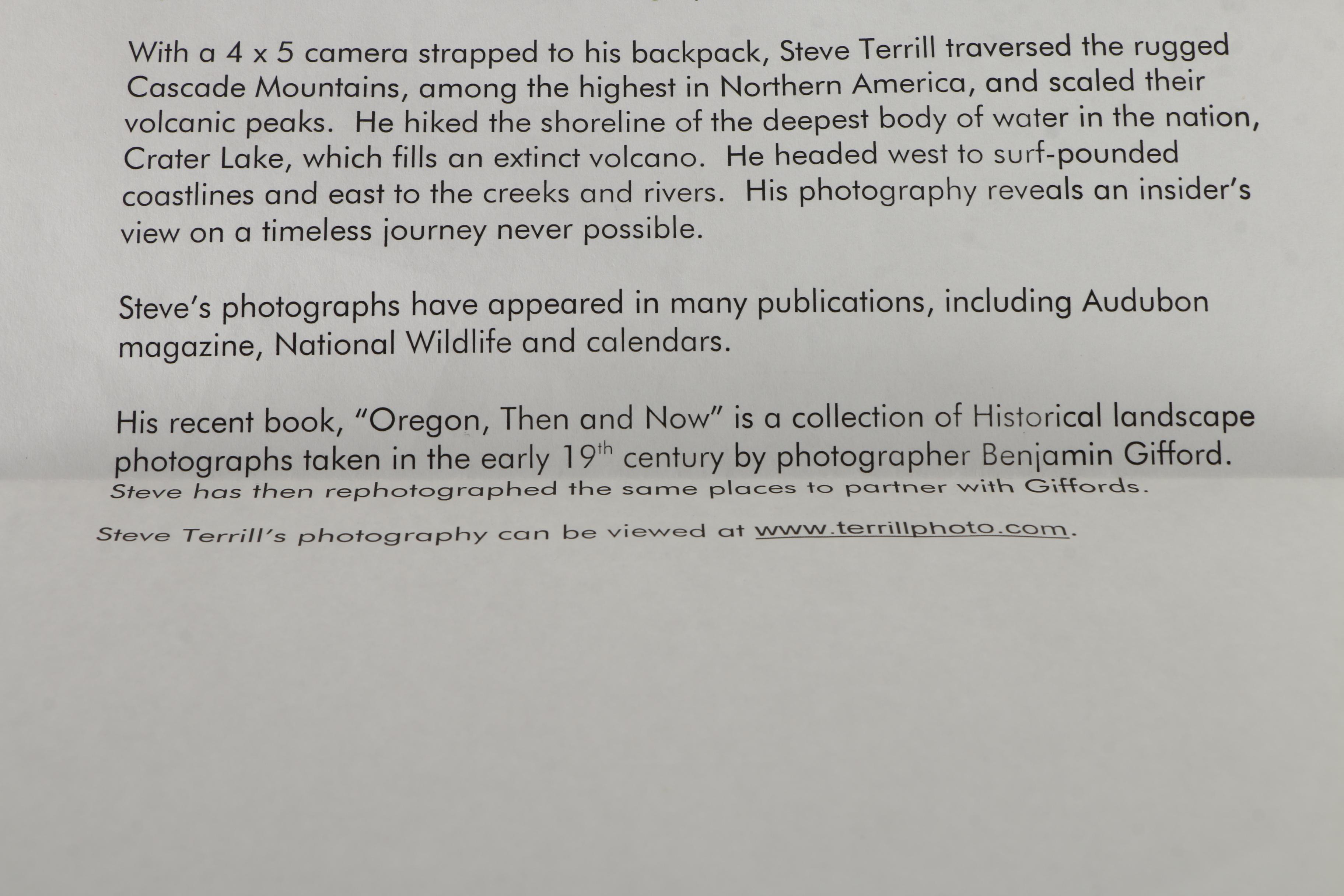 Steve Terrill Color Photograph "Mt. Hood"