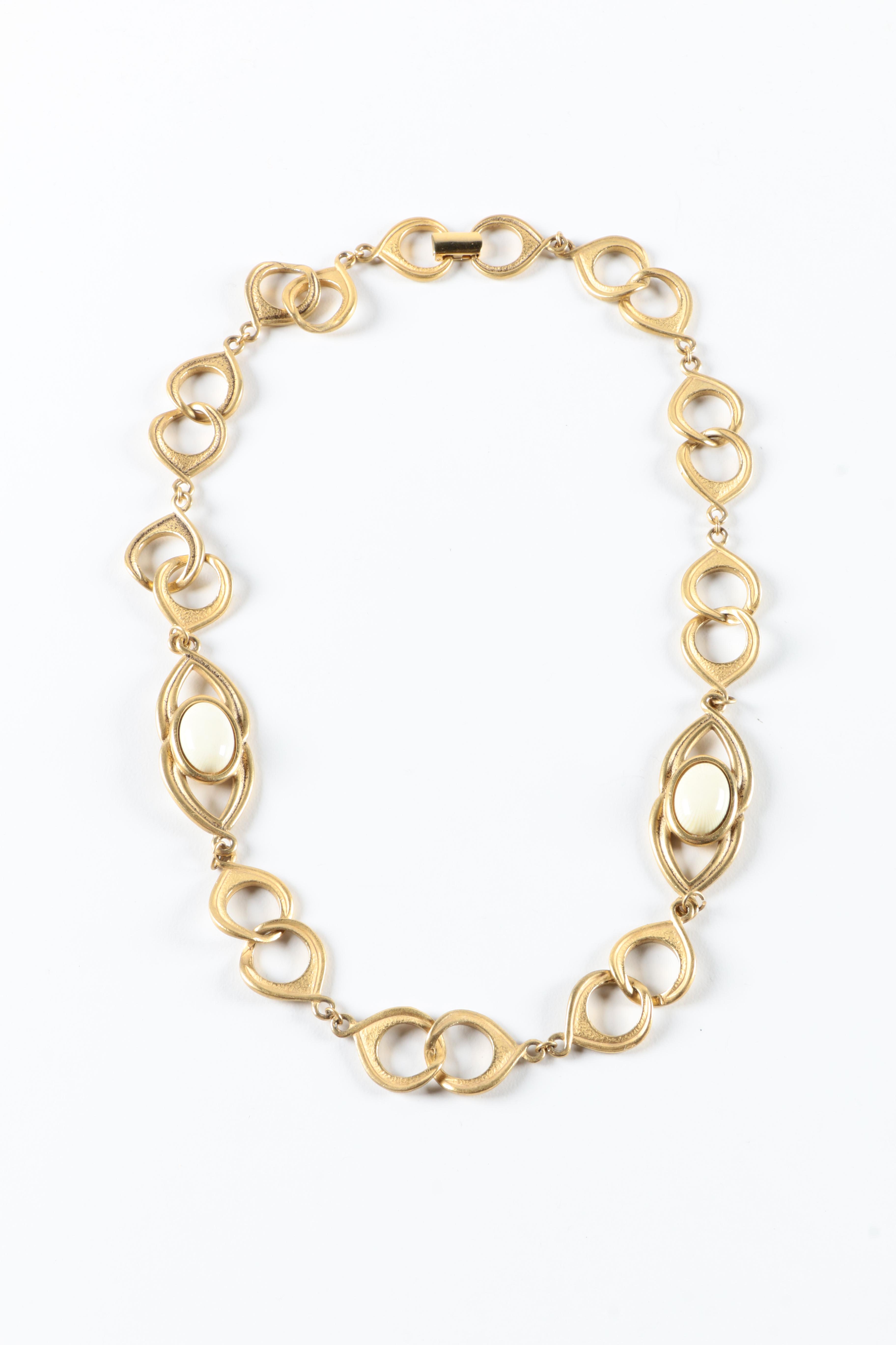 Vintage Gilded Costume Jewelry Including Monet