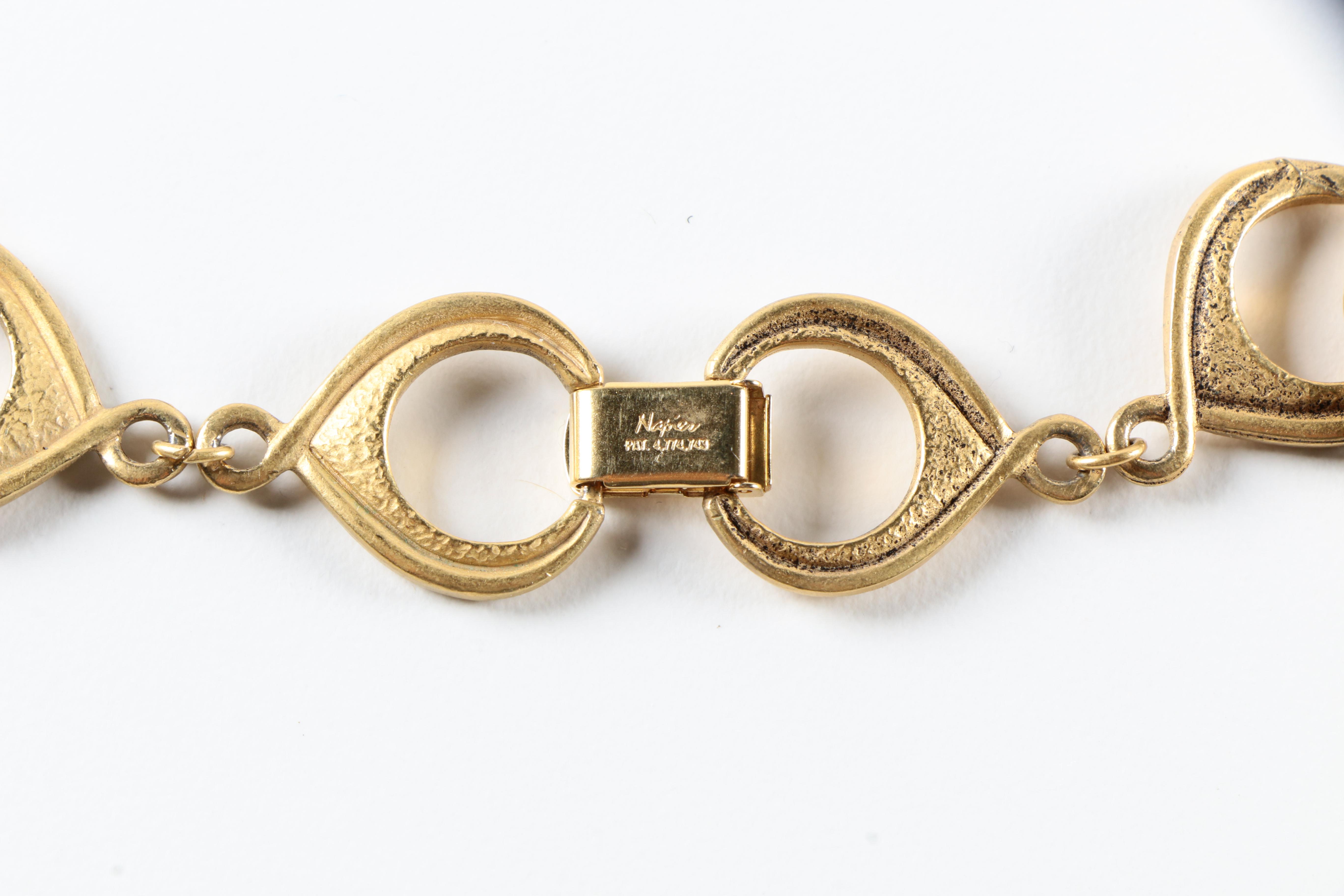 Vintage Gilded Costume Jewelry Including Monet