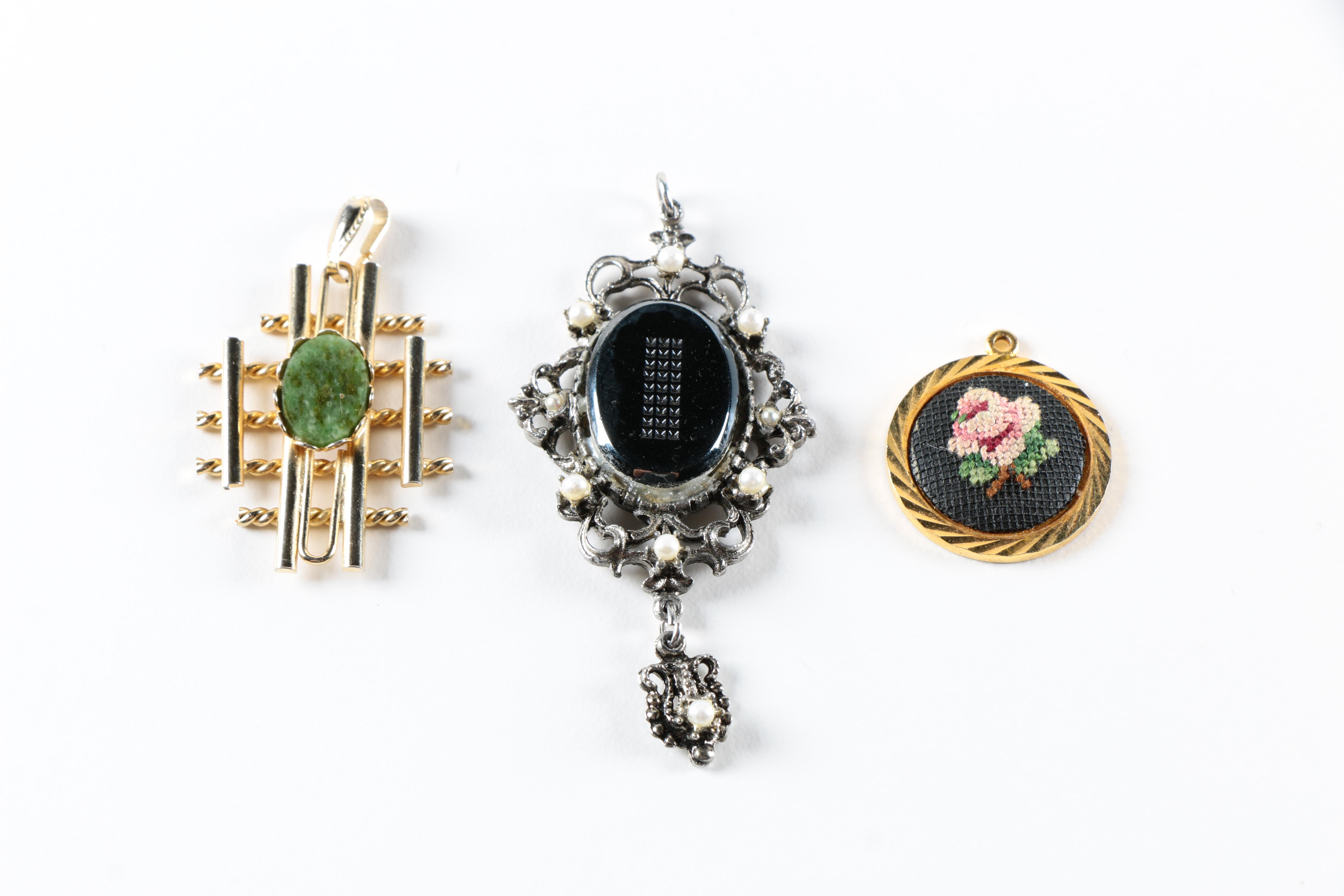 Vintage Gilded Costume Jewelry Including Monet