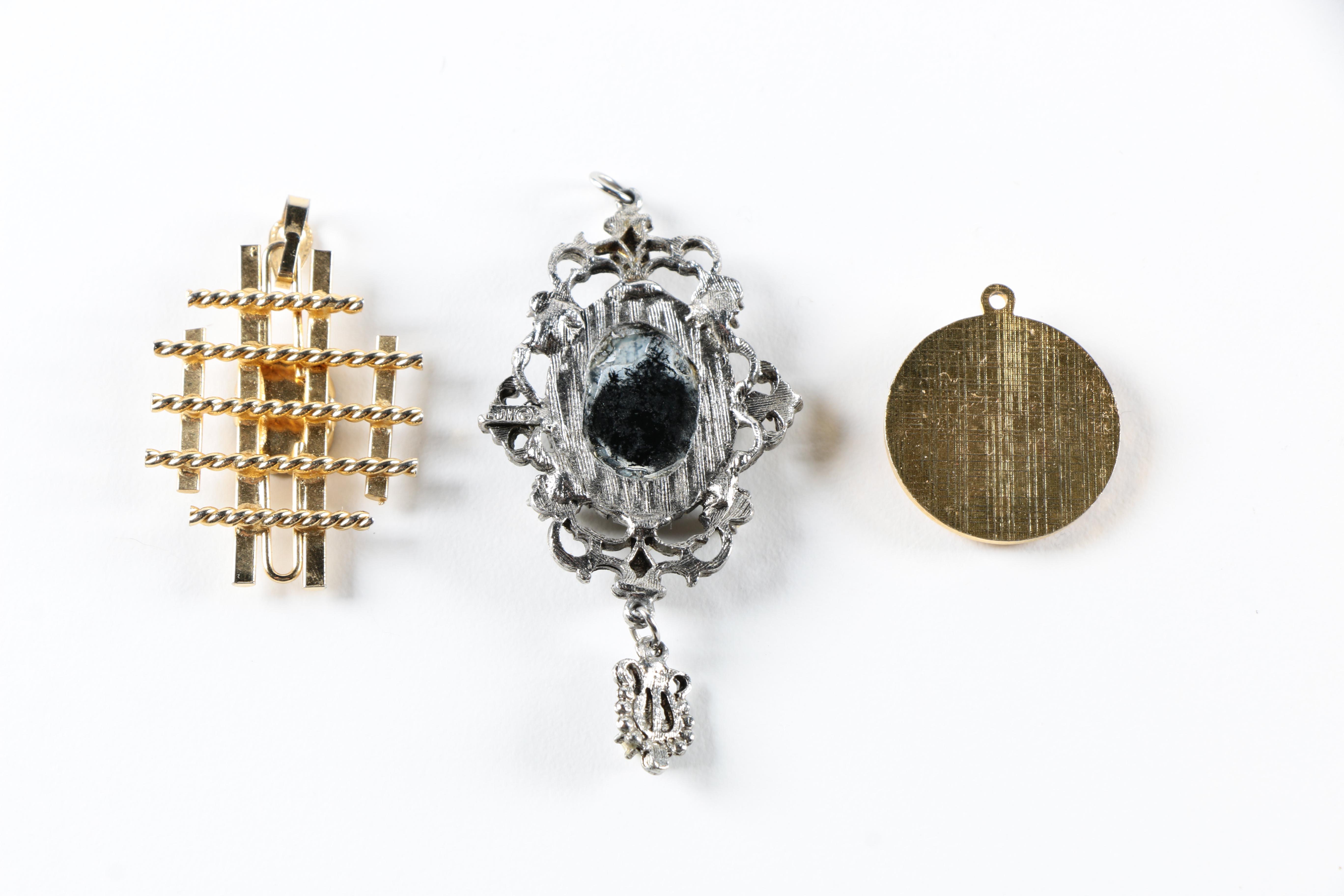 Vintage Gilded Costume Jewelry Including Monet