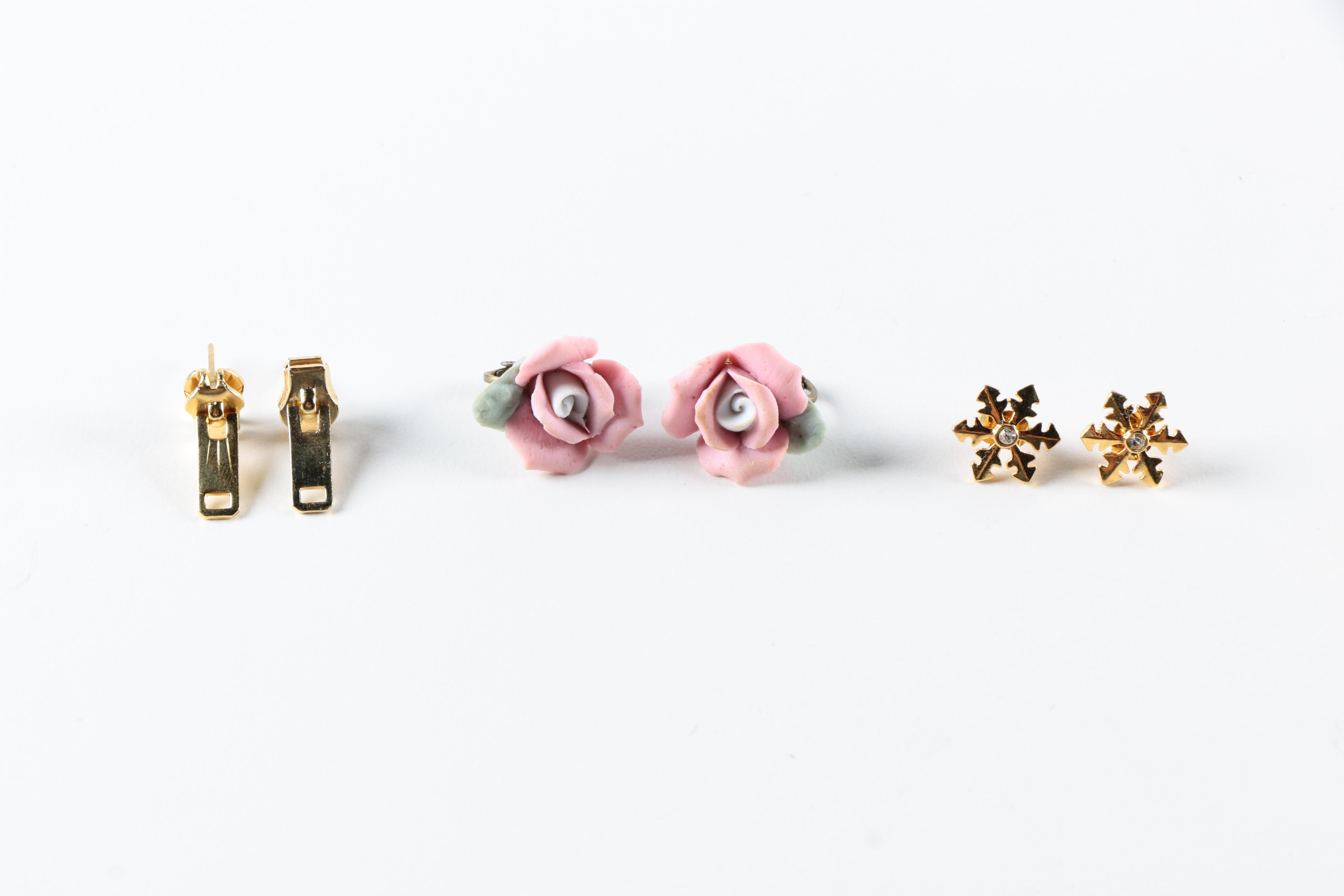 Vintage Gilded Costume Jewelry Including Monet