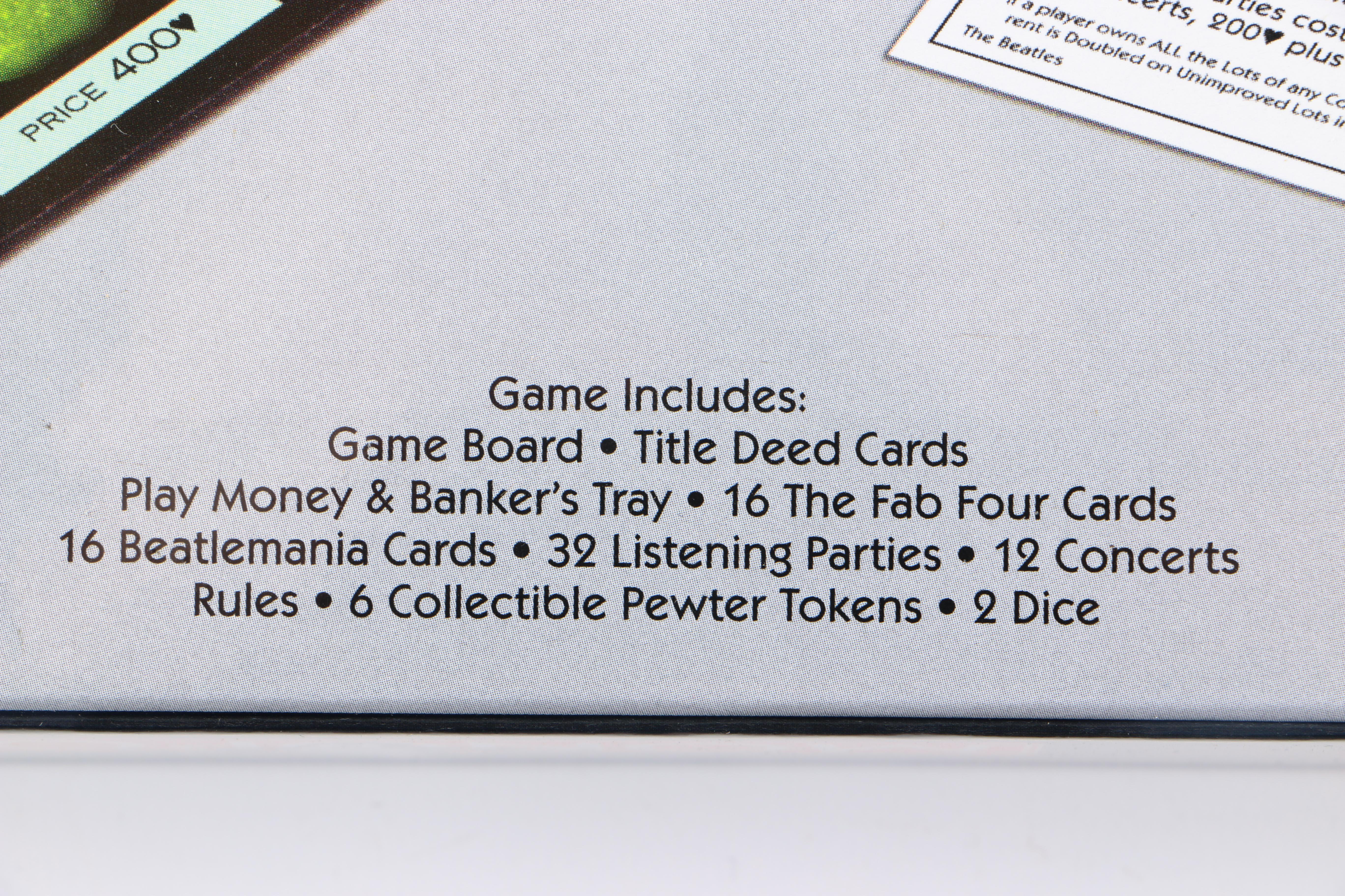 Beatles Games and Puzzles Including "Trivial Pursuit" and "Monopoly"