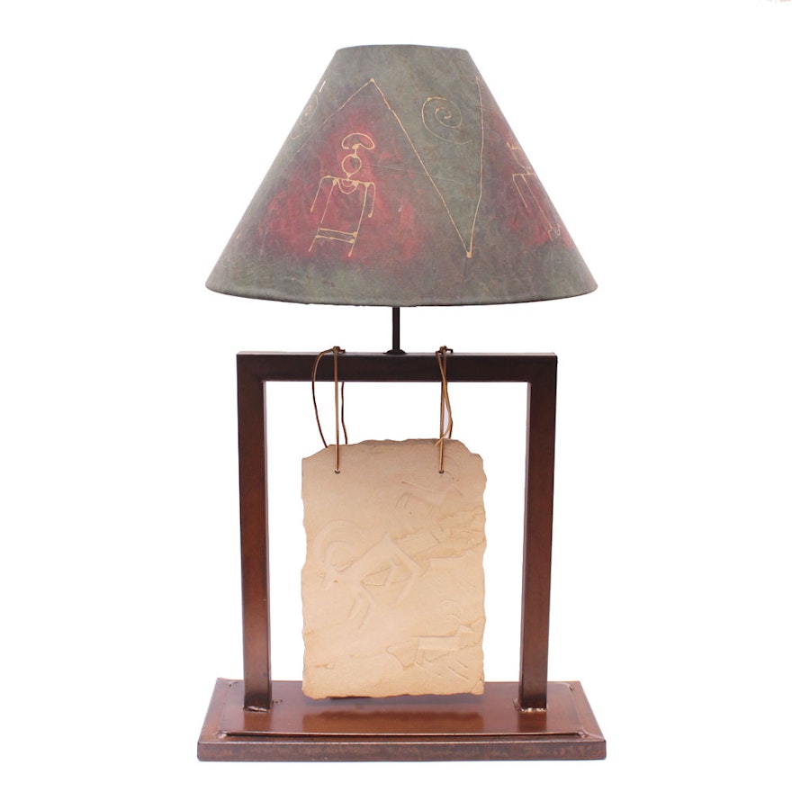 Southwestern Stone Slab Table Lamp