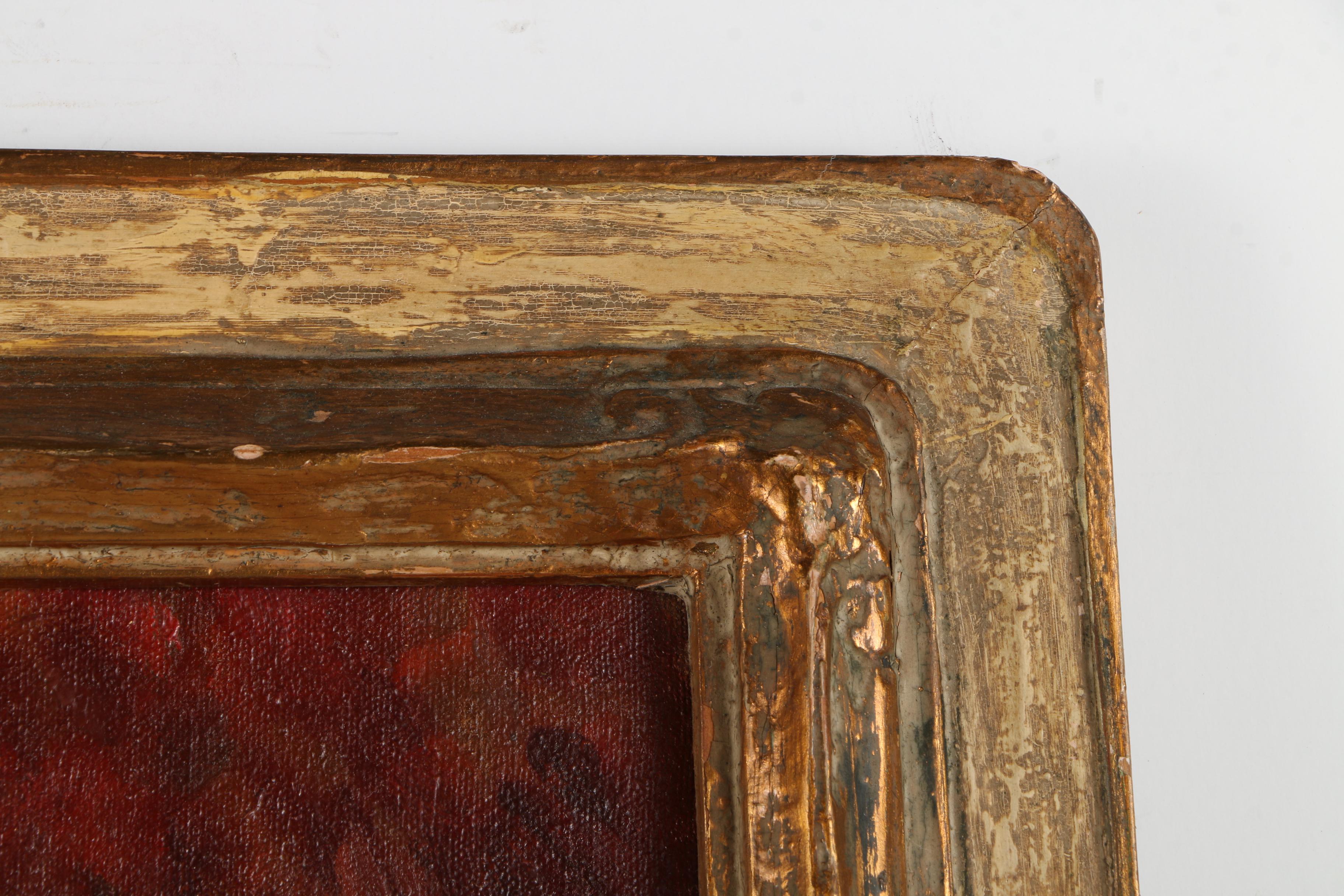 E.G. Kummer Vintage Oil Painting on Canvas "Autumn"