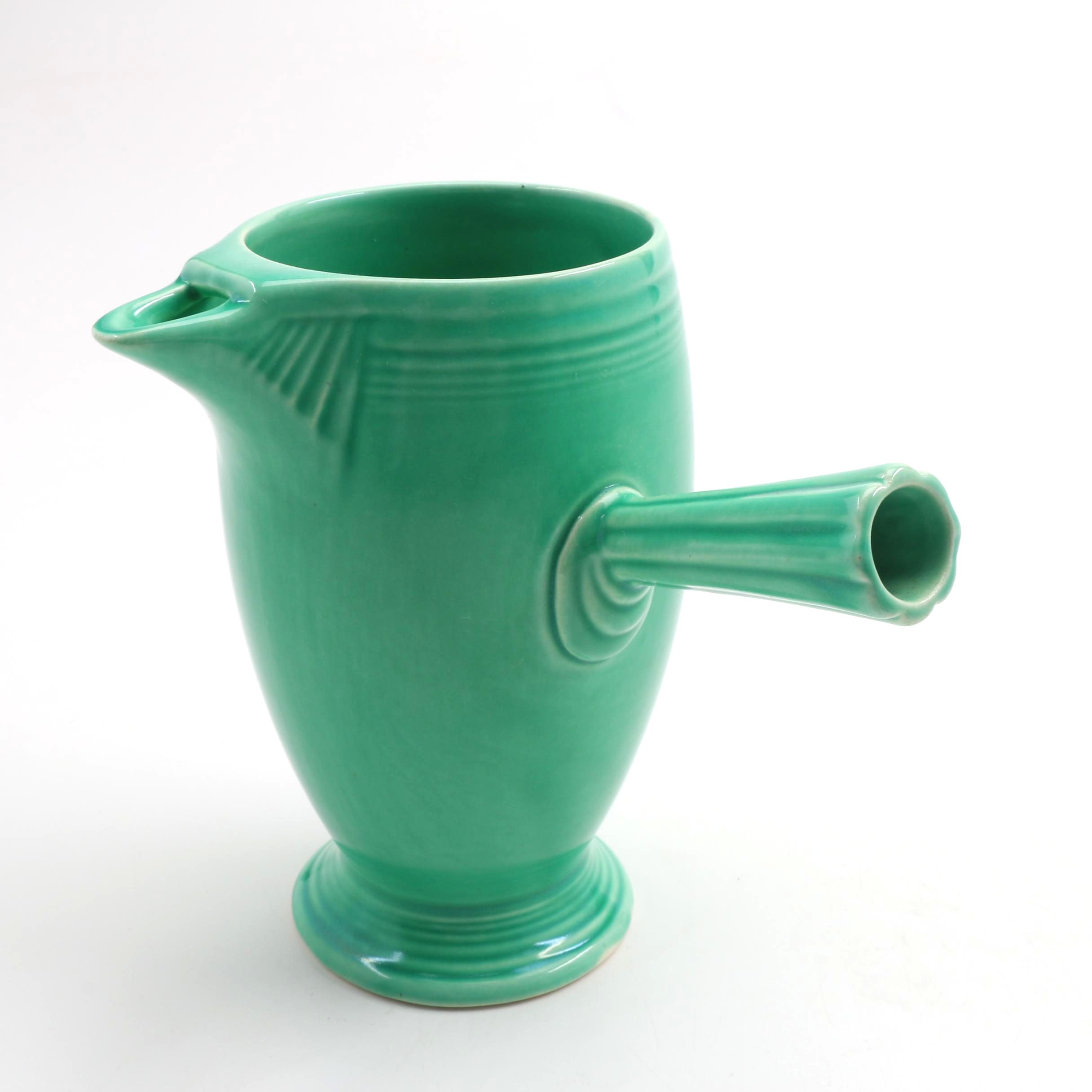 Green Fiesta Stick Handle Coffee Demitasse Pot