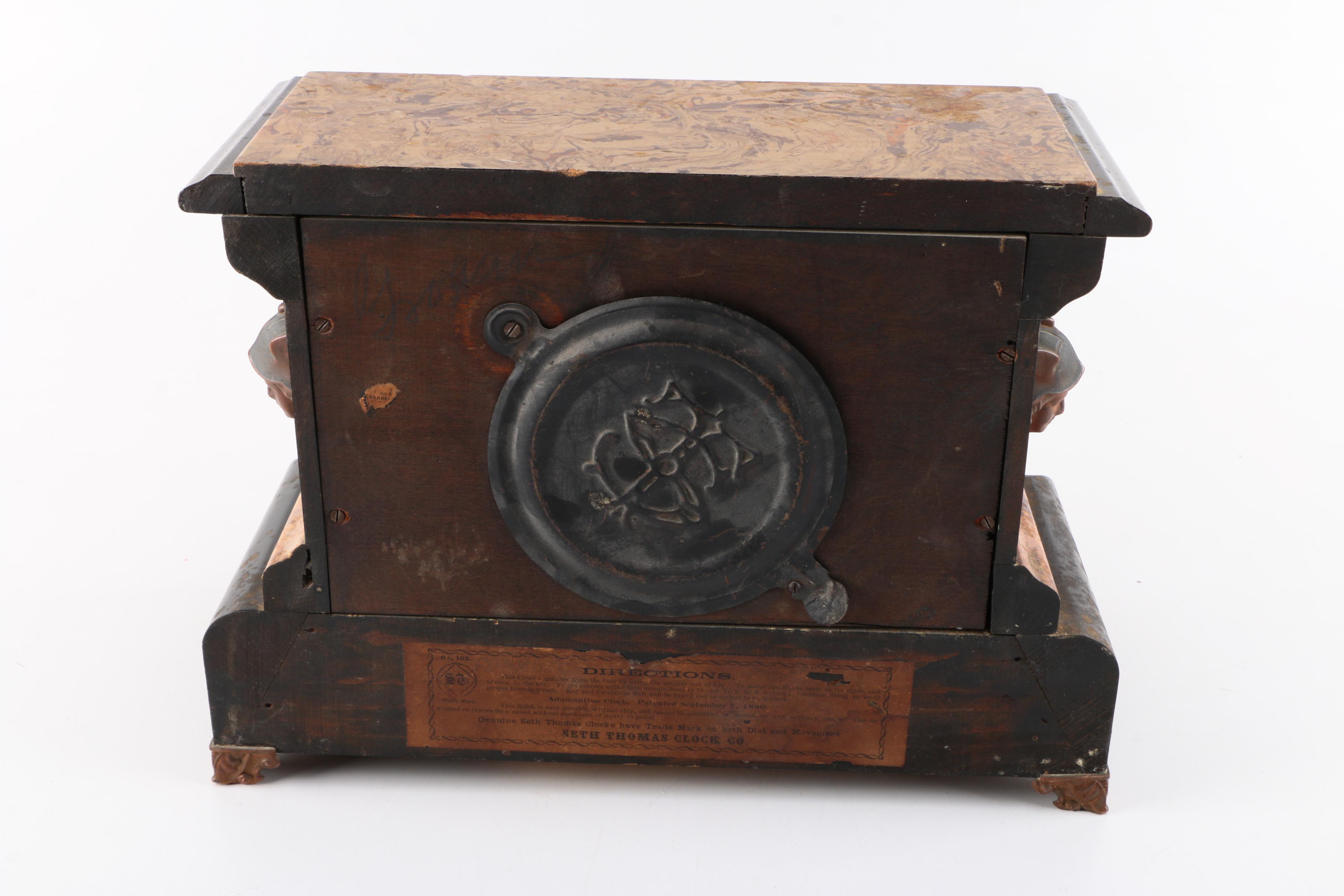 Antique Seth Thomas Art Deco Mantel Clock