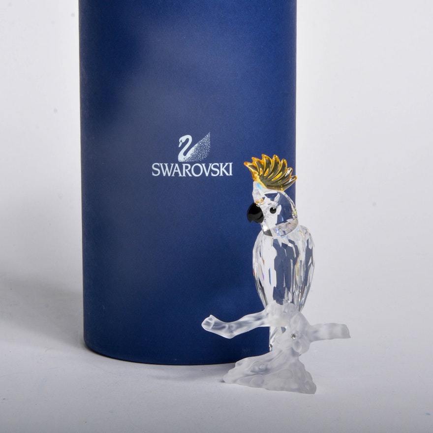 Swarovski Crystal Cockatoo Figurine