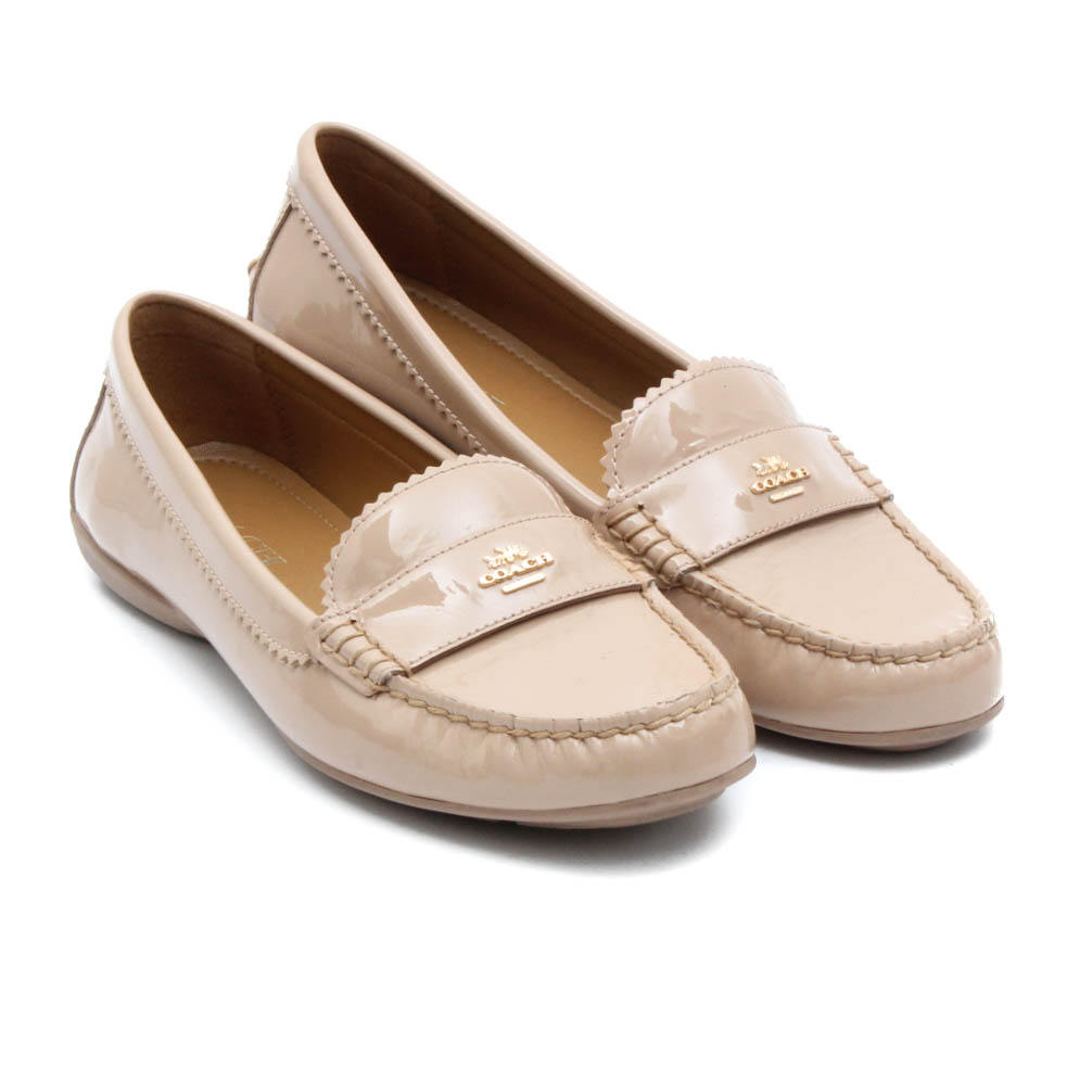 Coach Odette Blush Patent Leather Loafers