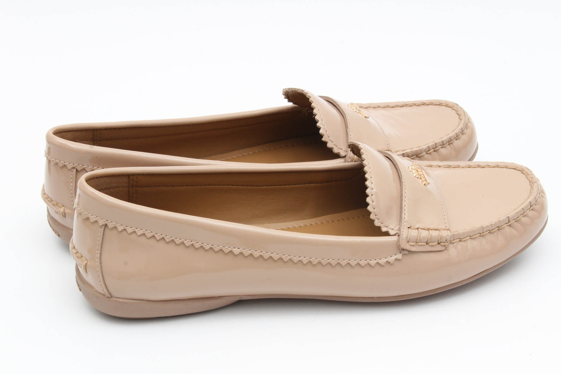 Coach Odette Blush Patent Leather Loafers