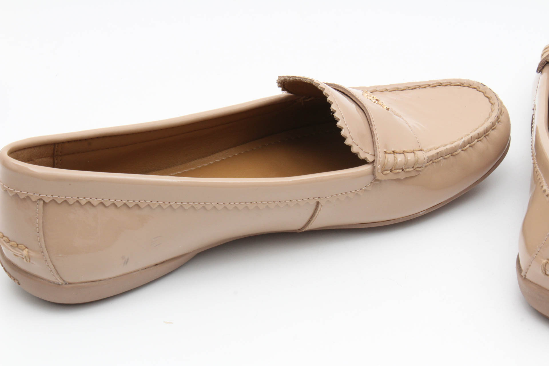 Coach Odette Blush Patent Leather Loafers