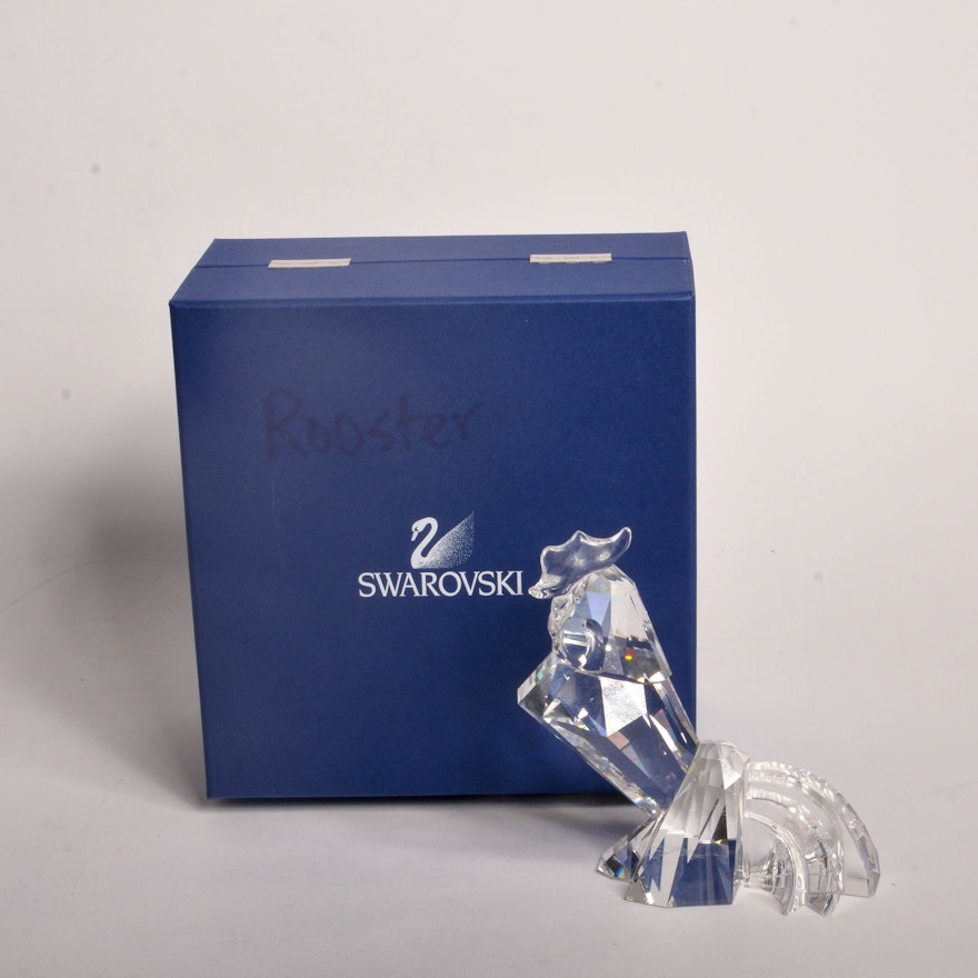 Swarovski Crystal Rooster Figurine