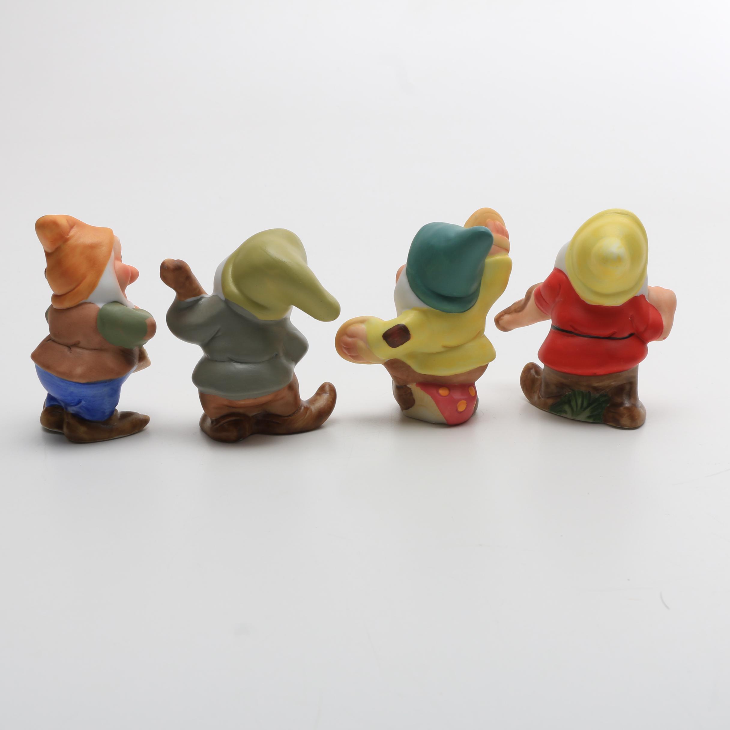 Assorted Disney  Schmid Figurines, Bradford Plate and Spice Jar