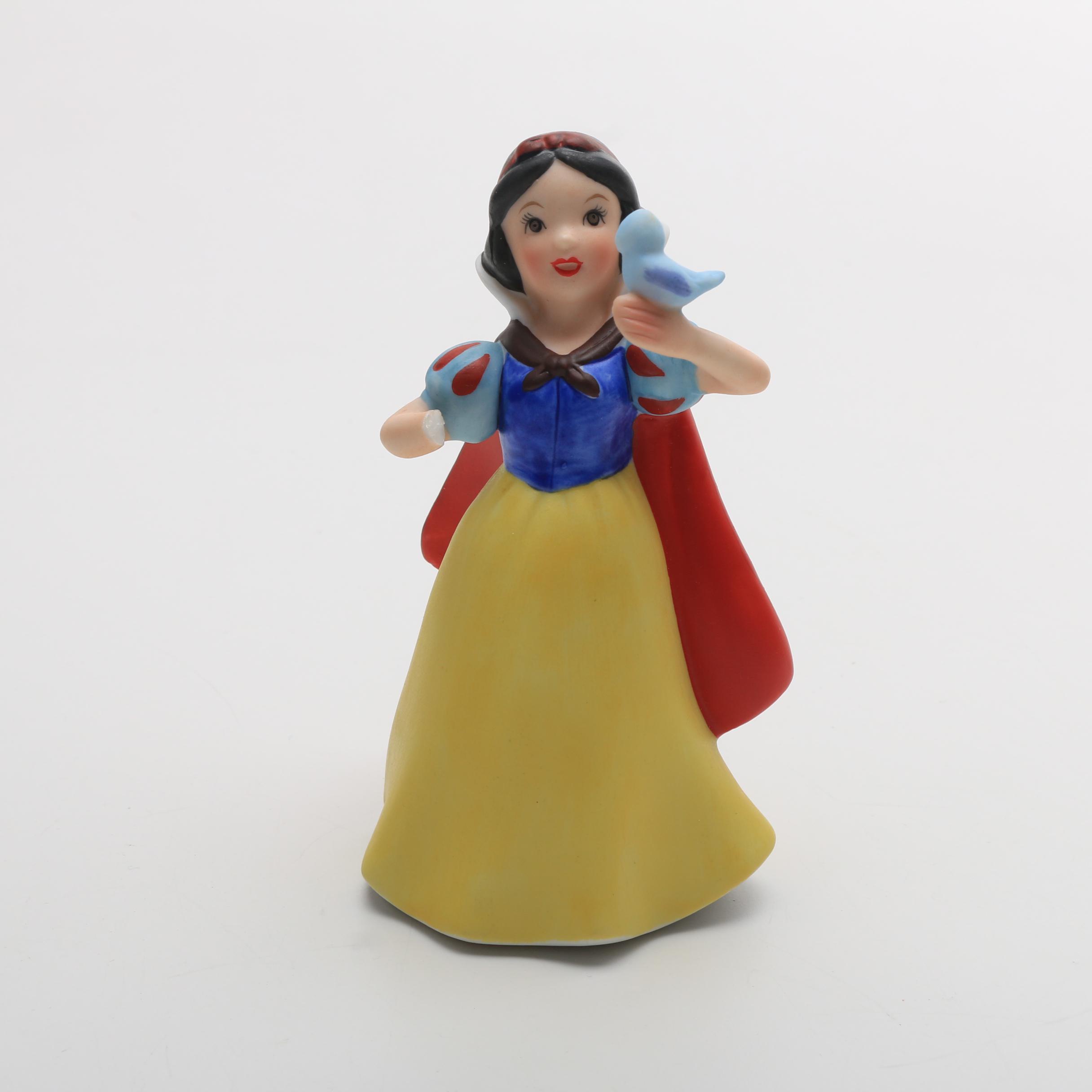 Assorted Disney  Schmid Figurines, Bradford Plate and Spice Jar