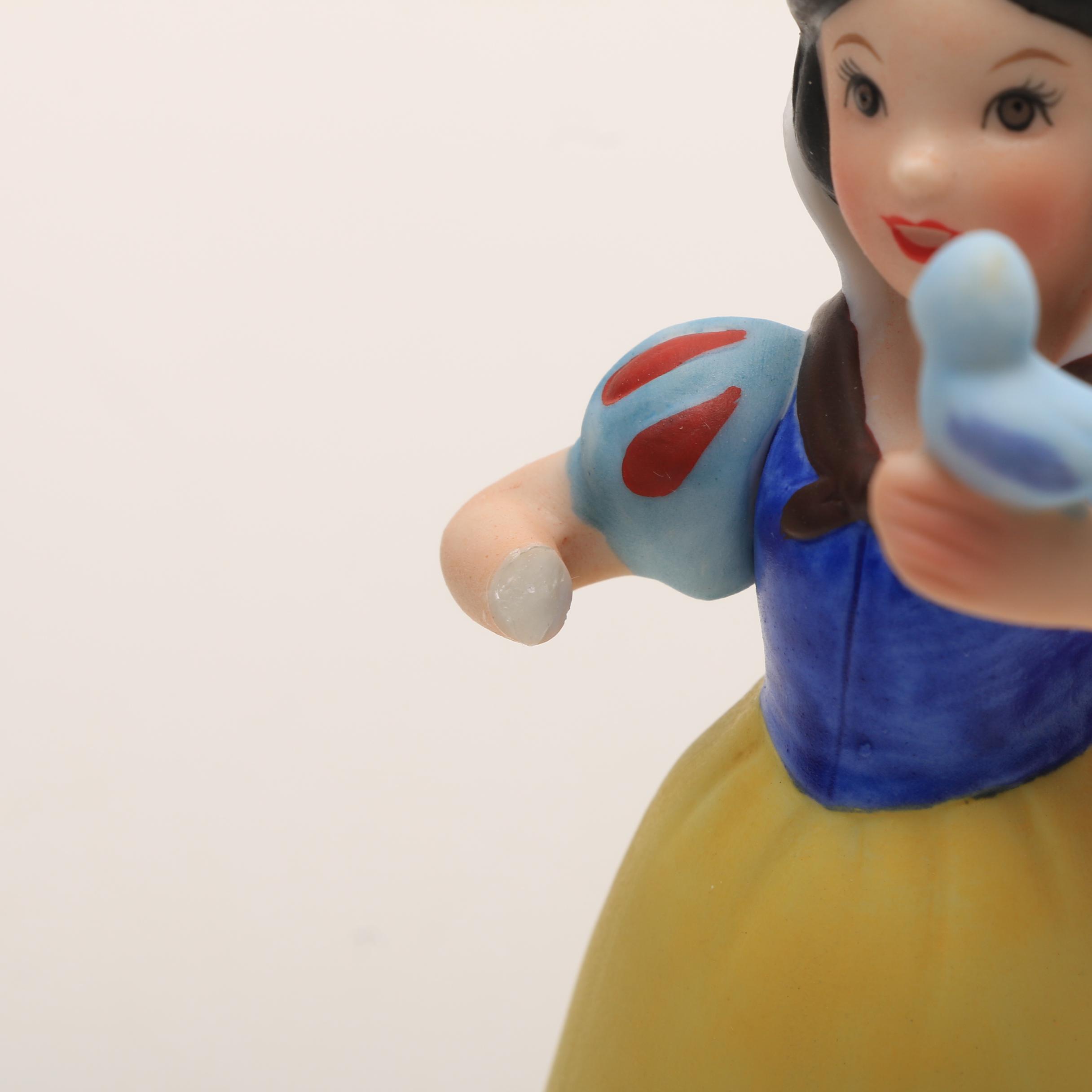 Assorted Disney  Schmid Figurines, Bradford Plate and Spice Jar