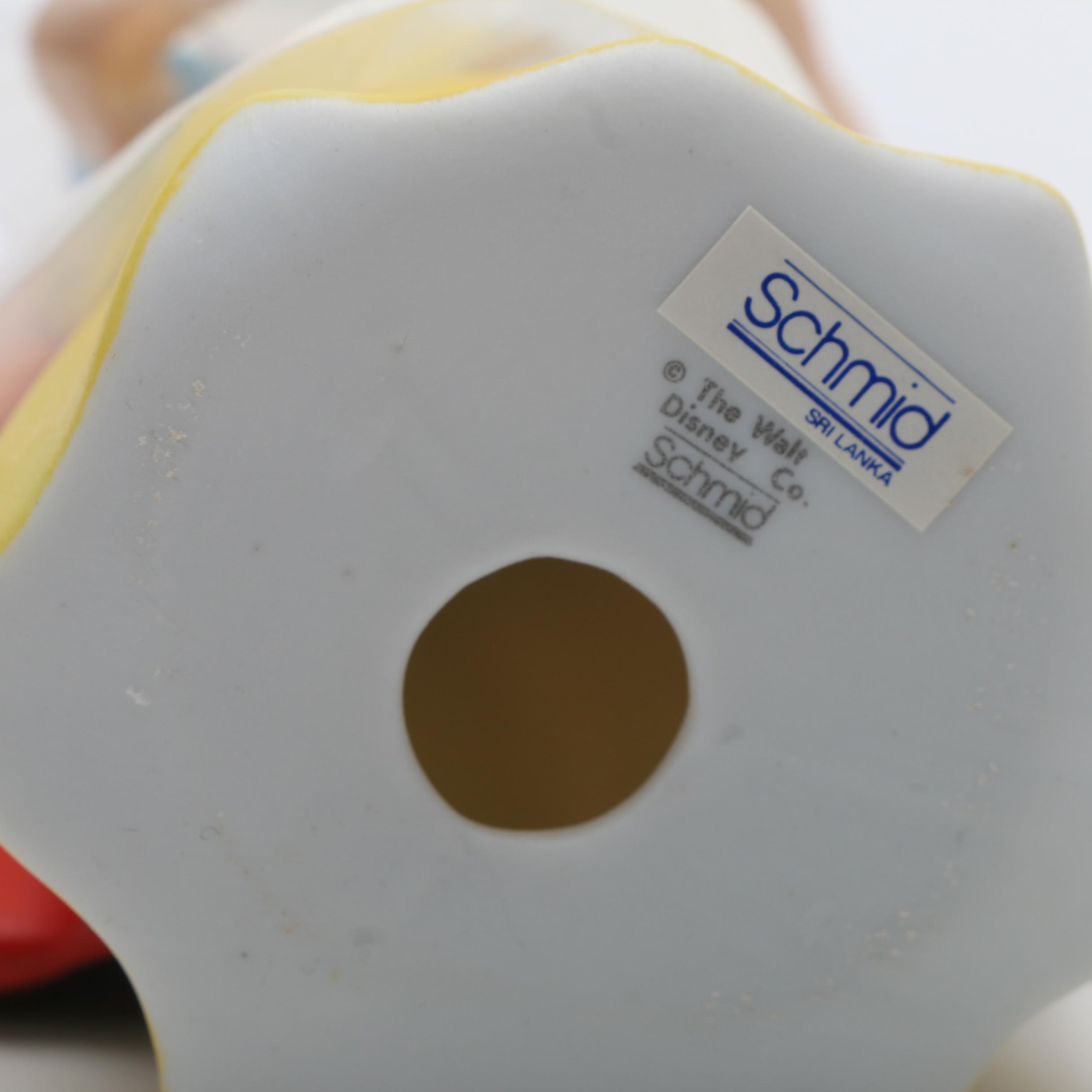 Assorted Disney  Schmid Figurines, Bradford Plate and Spice Jar