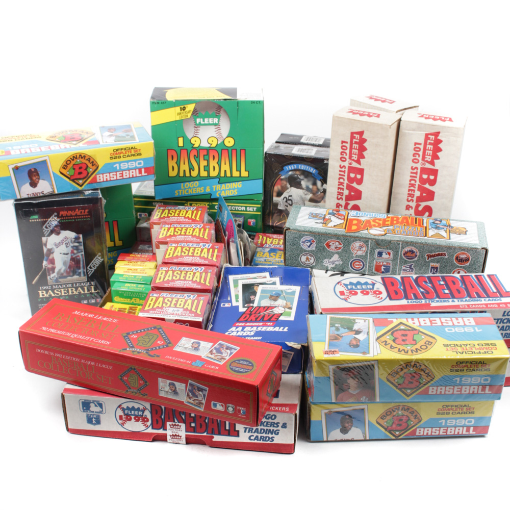 1990s Sealed Baseball Trading Card Sets