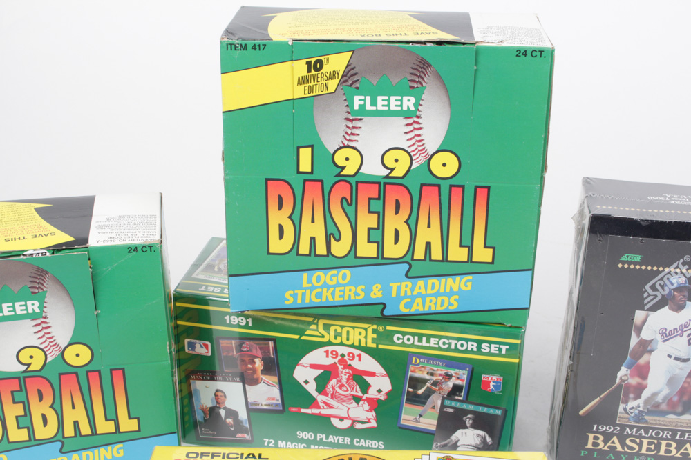 1990s Sealed Baseball Trading Card Sets