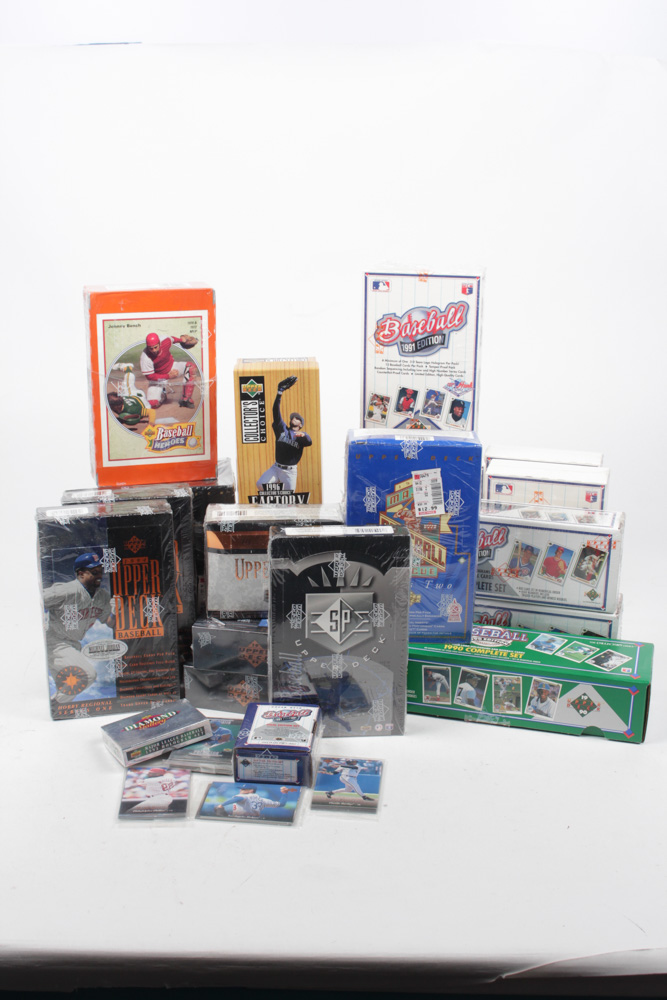 1990s Upper Deck Sealed Baseball Card Sets, including Sealed 1993 Upper Deck SP