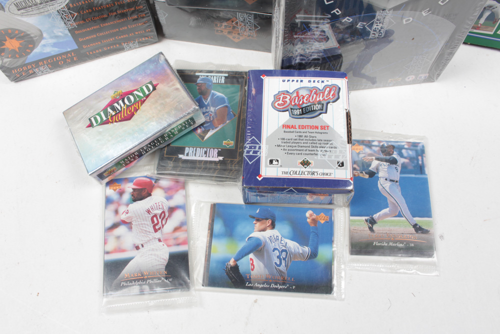 1990s Upper Deck Sealed Baseball Card Sets, including Sealed 1993 Upper Deck SP