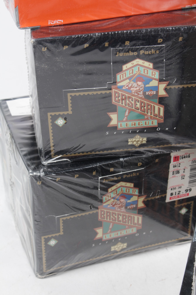 1990s Upper Deck Sealed Baseball Card Sets, including Sealed 1993 Upper Deck SP