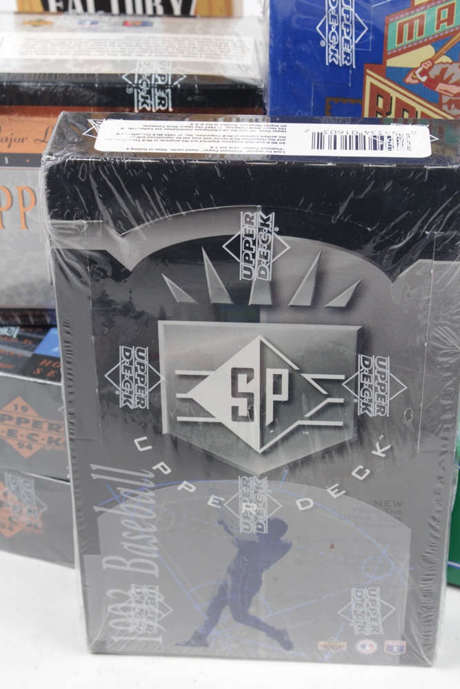 1990s Upper Deck Sealed Baseball Card Sets, including Sealed 1993 Upper Deck SP