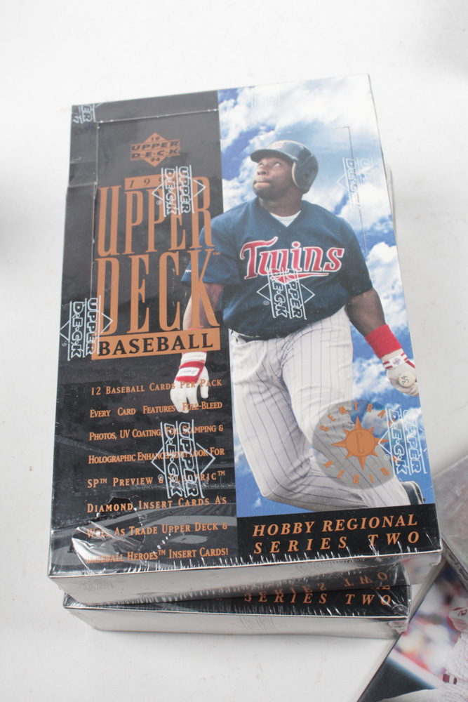 1990s Upper Deck Sealed Baseball Card Sets, including Sealed 1993 Upper Deck SP