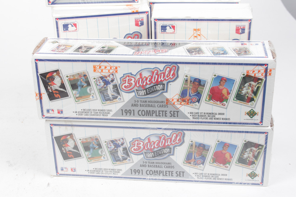1990s Upper Deck Sealed Baseball Card Sets, including Sealed 1993 Upper Deck SP