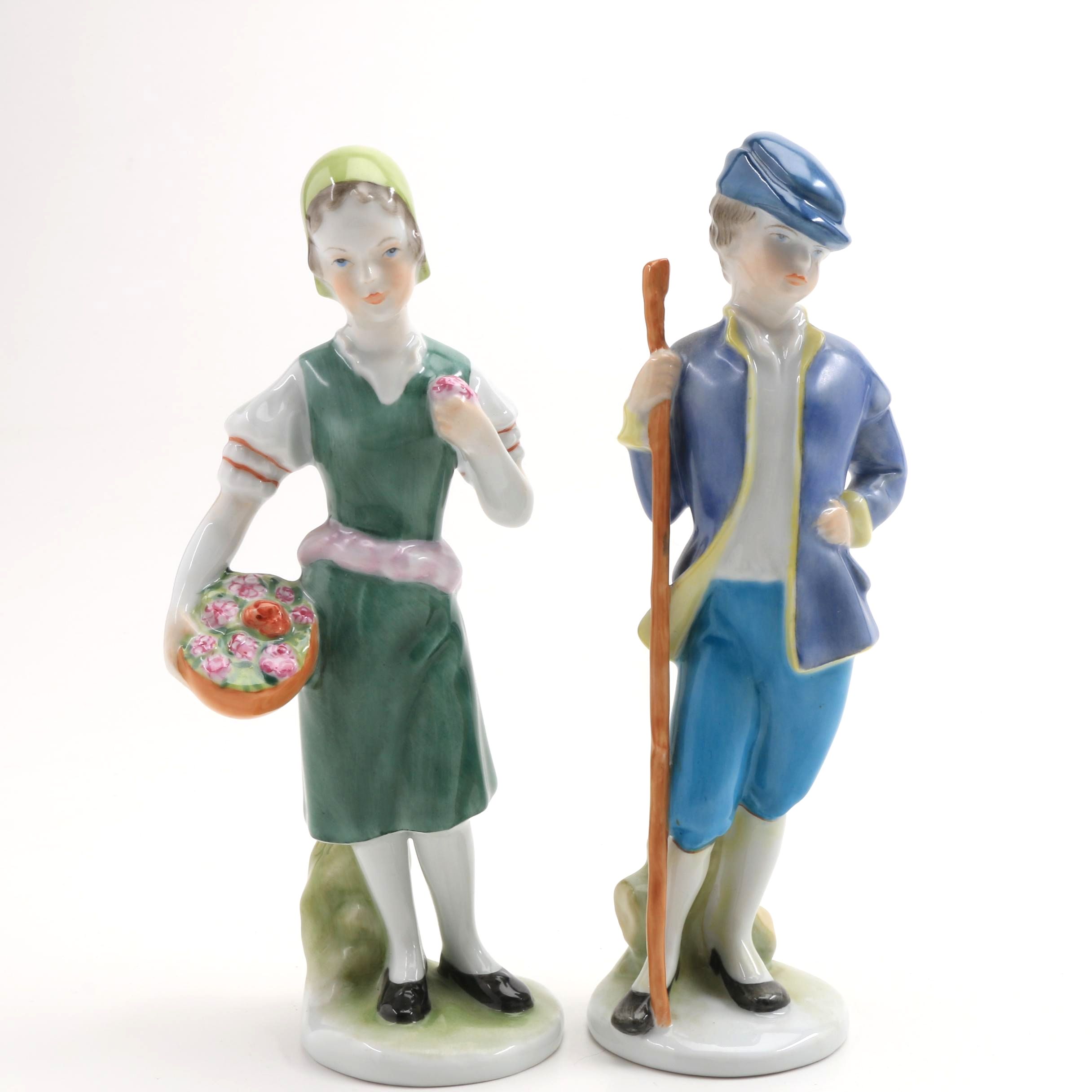Two Herend Porcelain Figurines