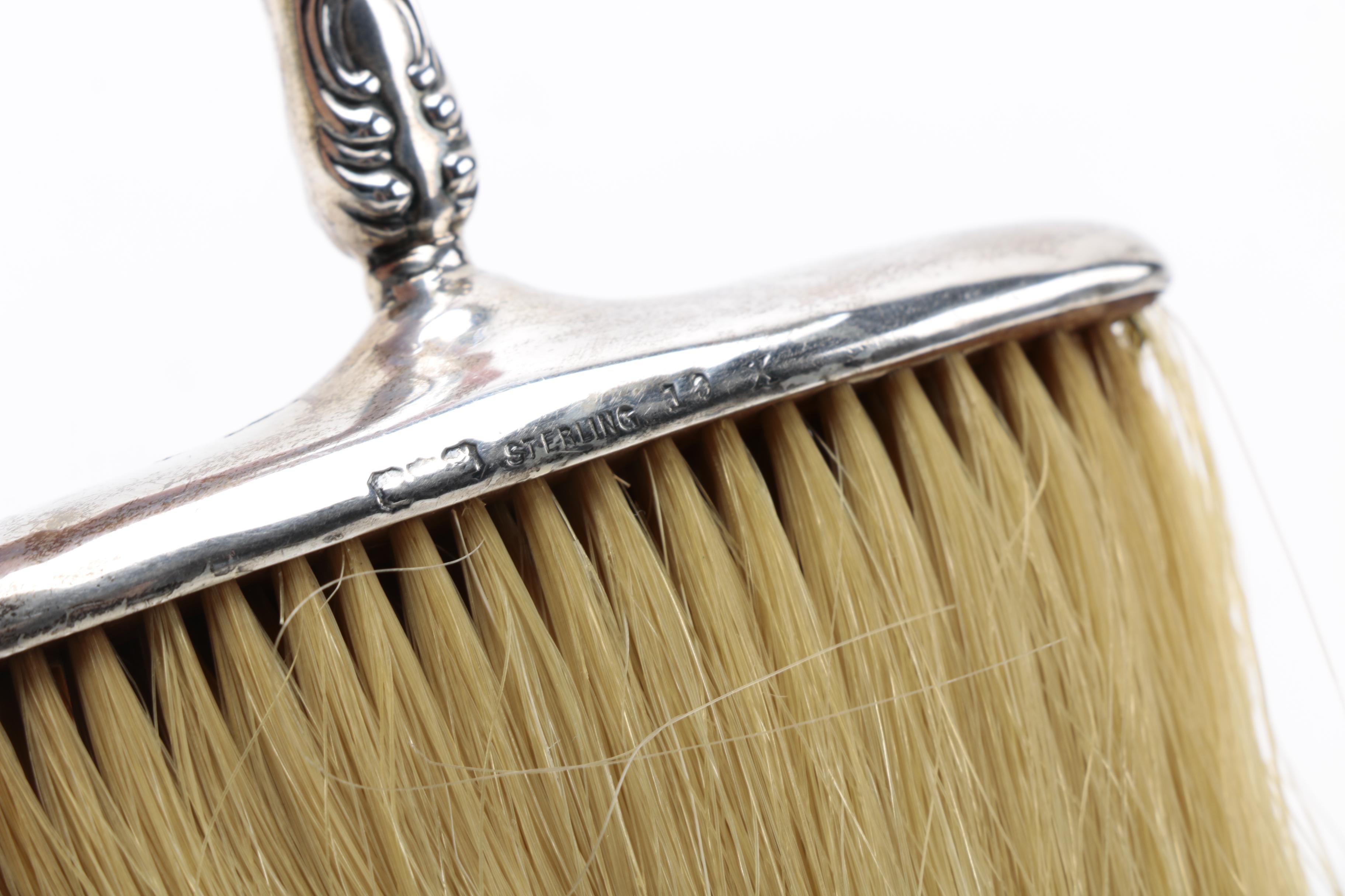 Sterling and Silver Plate Silver Vanity Pieces