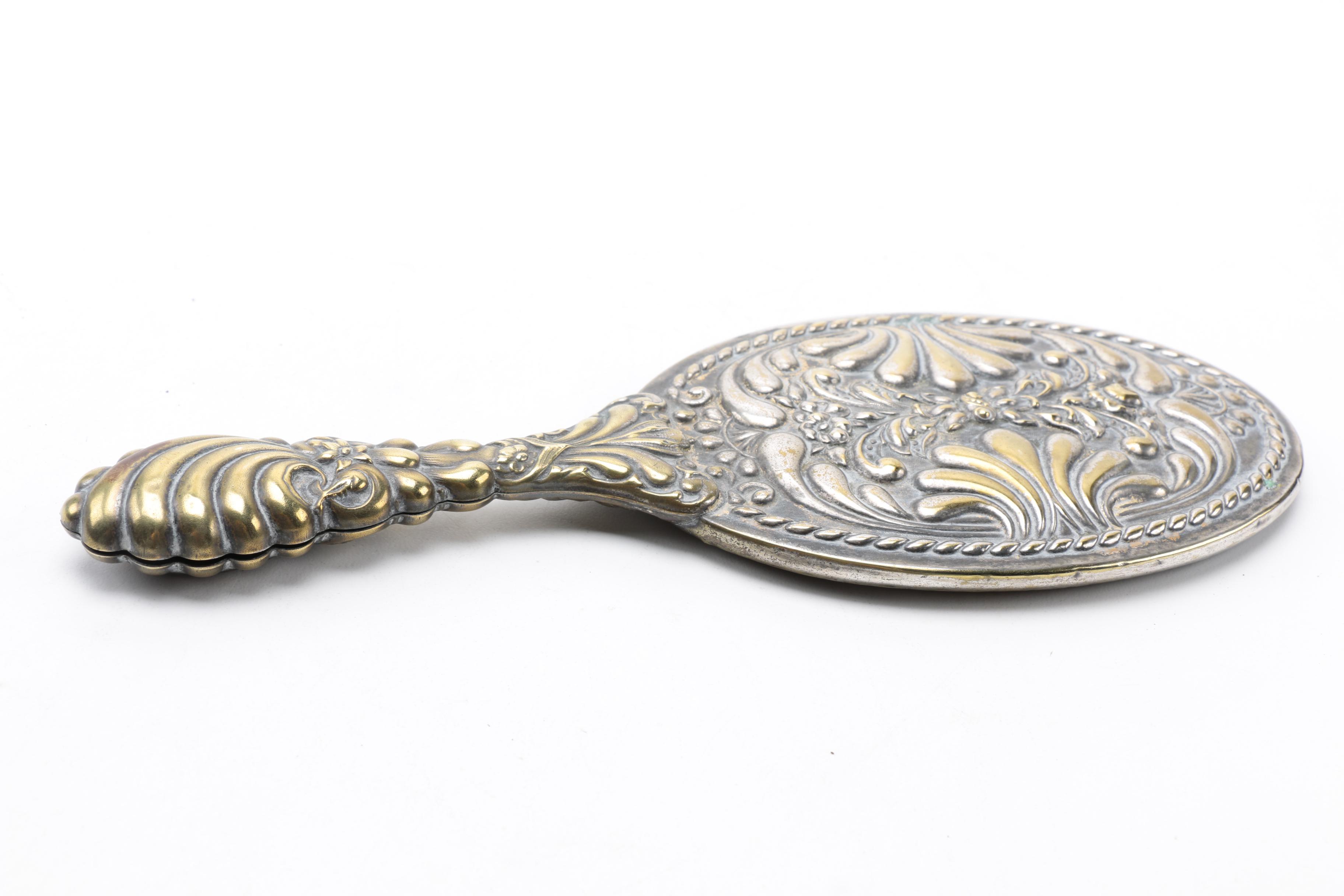 Sterling and Silver Plate Silver Vanity Pieces