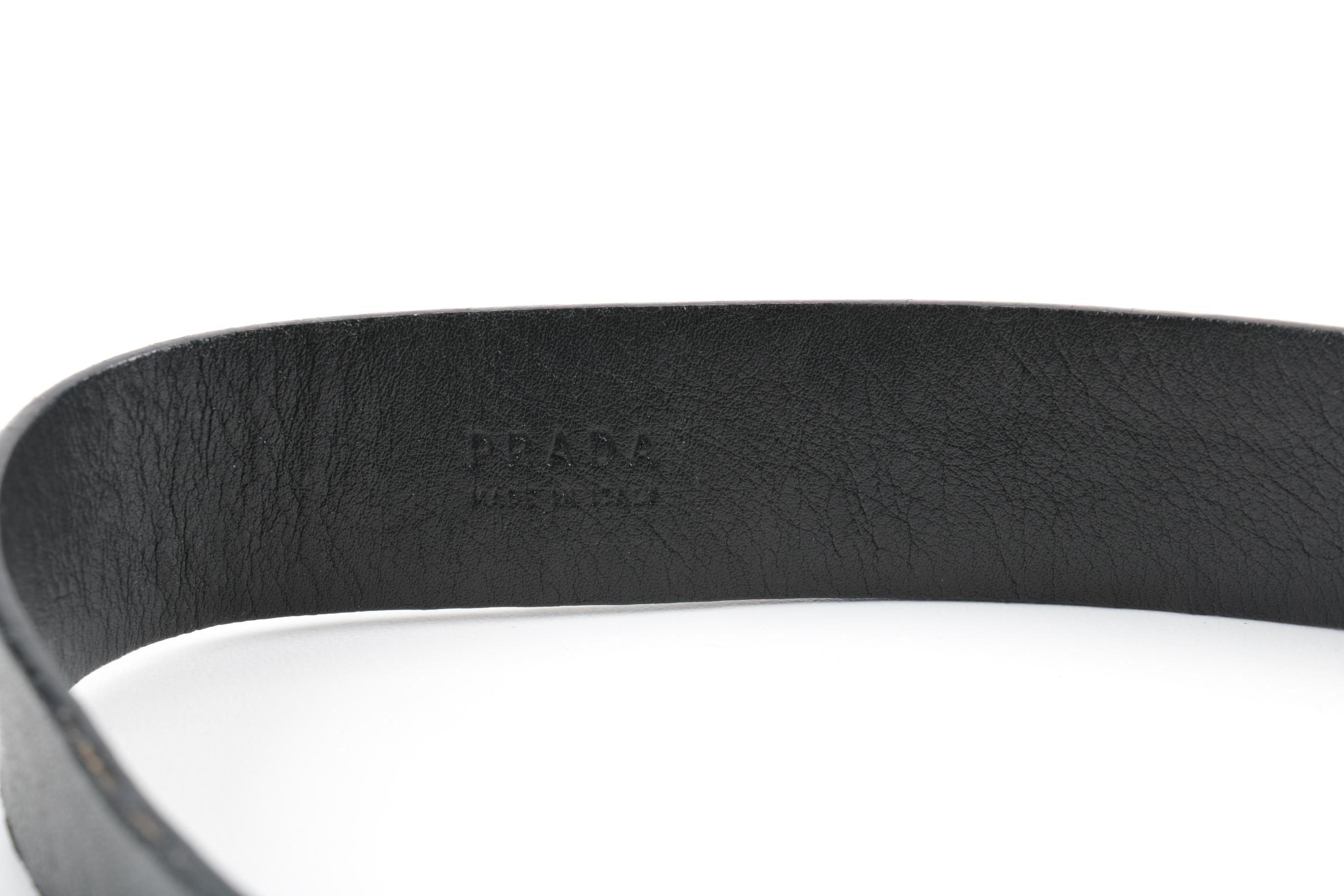 Prada and Gucci Leather Belts