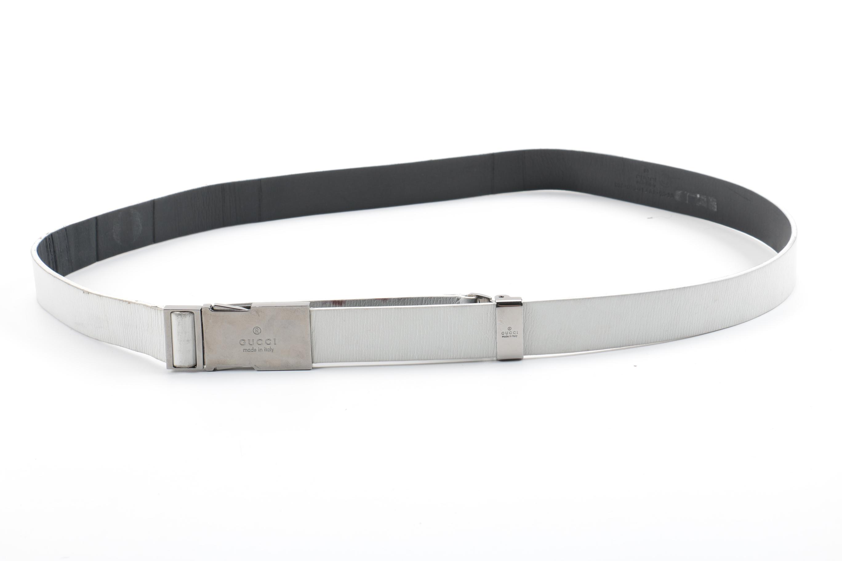 Prada and Gucci Leather Belts