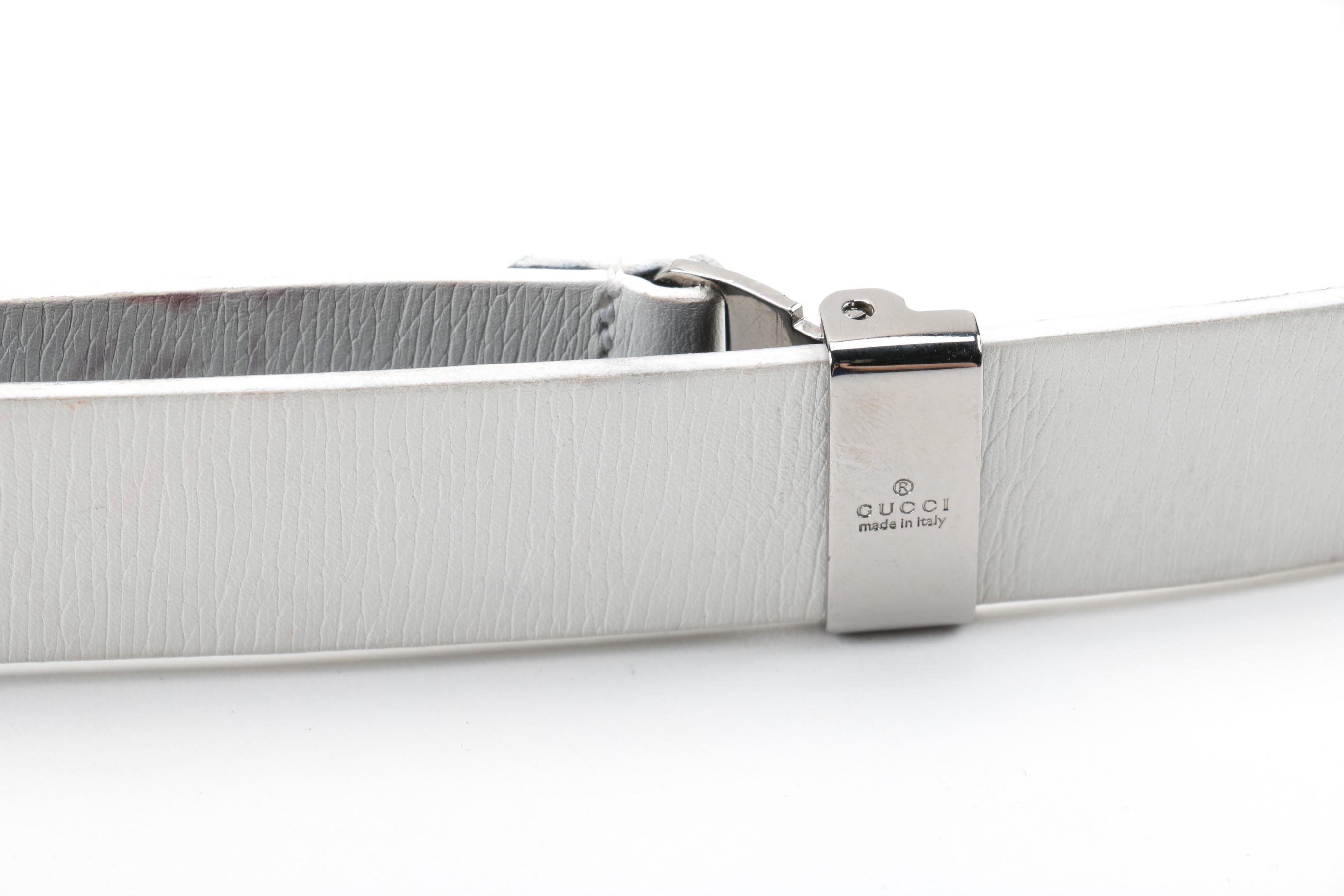 Prada and Gucci Leather Belts