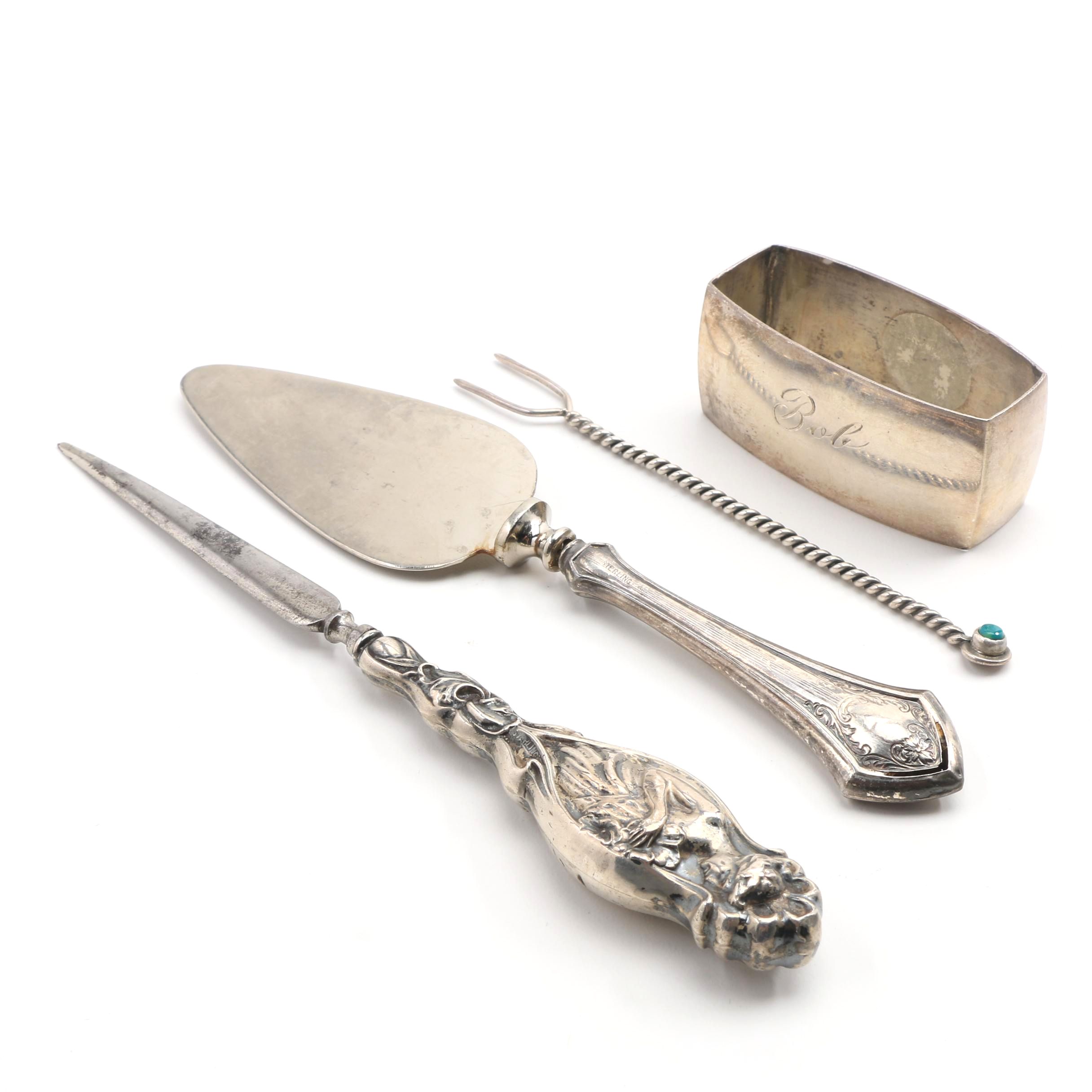 Sterling Silver Tableware with Letter Opener
