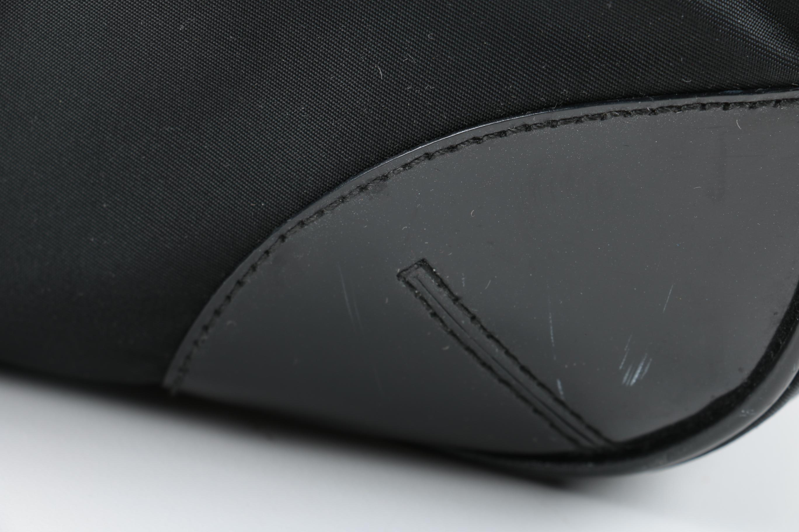 Prada Nylon and Leather Shoulder Bag