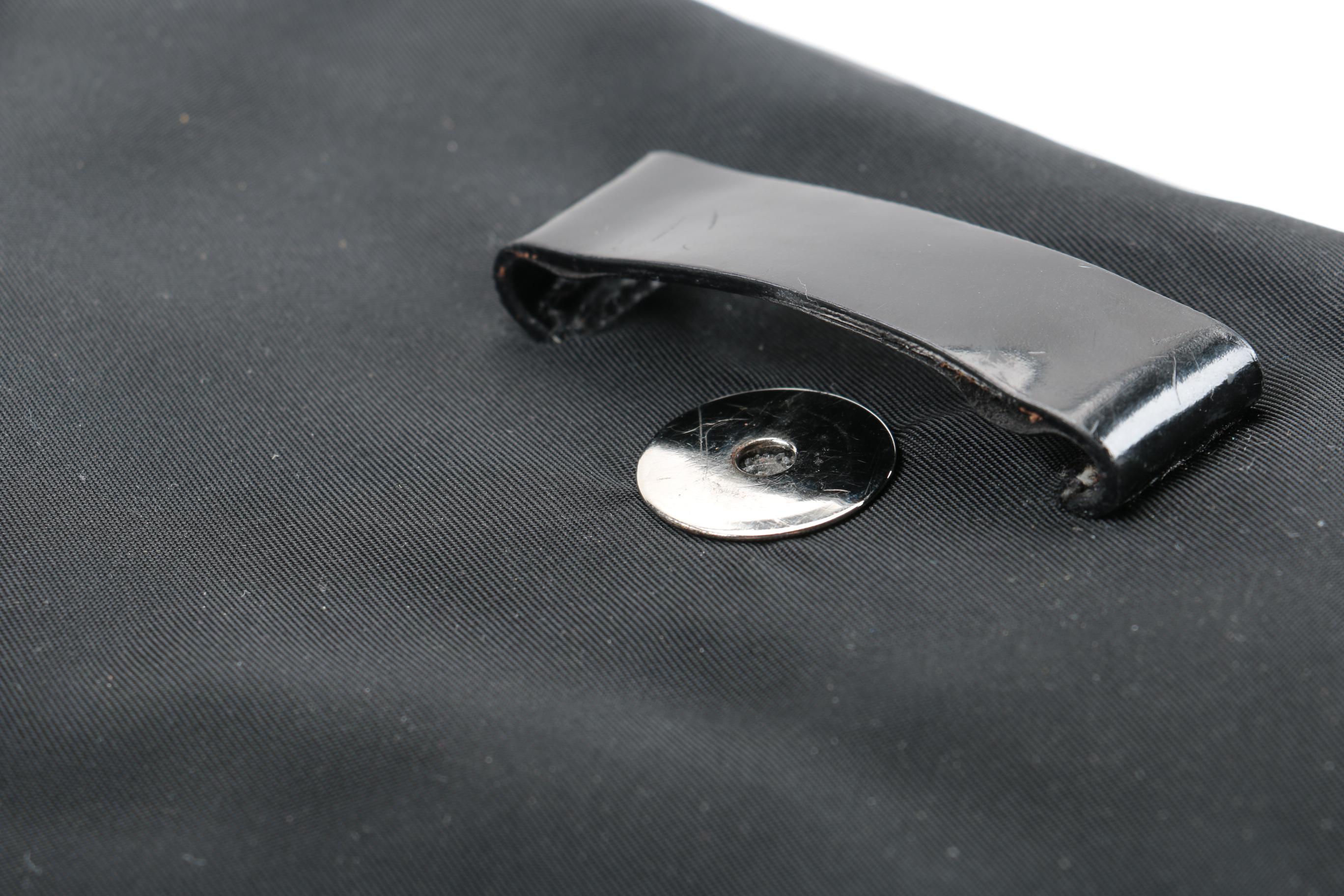 Prada Nylon and Leather Shoulder Bag