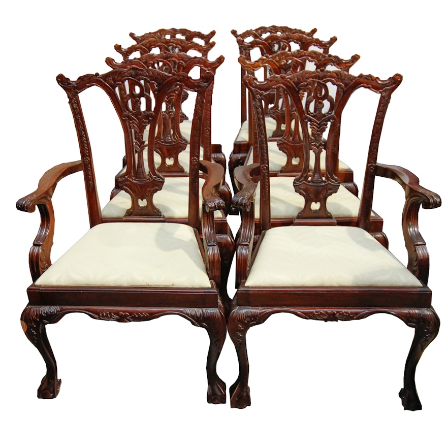 Collection of Chippendale Style Chairs by Handycraft Furniture