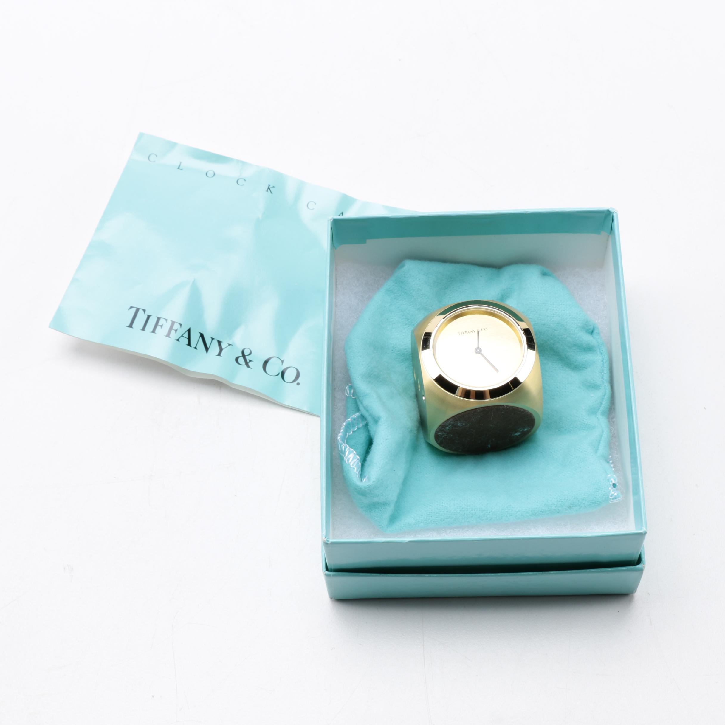 Tiffany Dore Bronze Dice Clock