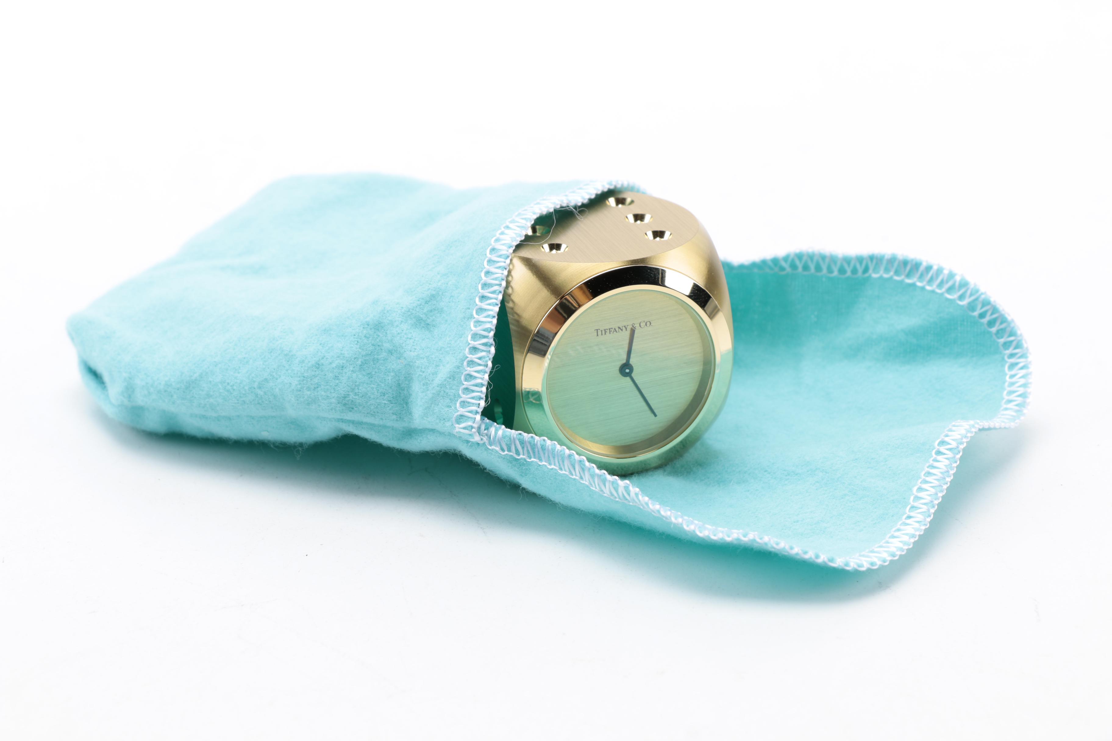 Tiffany Dore Bronze Dice Clock