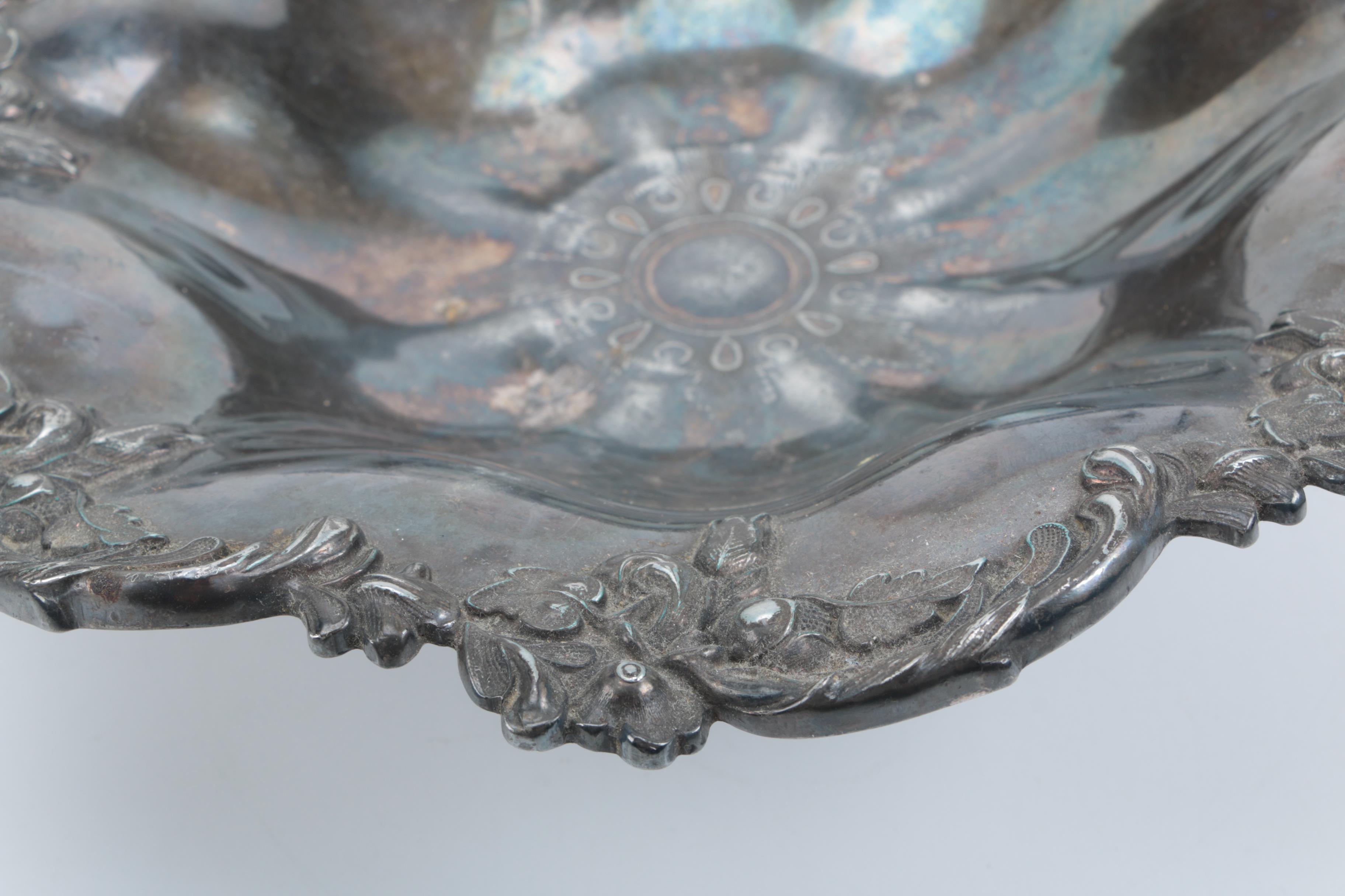 Meriden Britannia Co. Silver Plate Bride's Basket