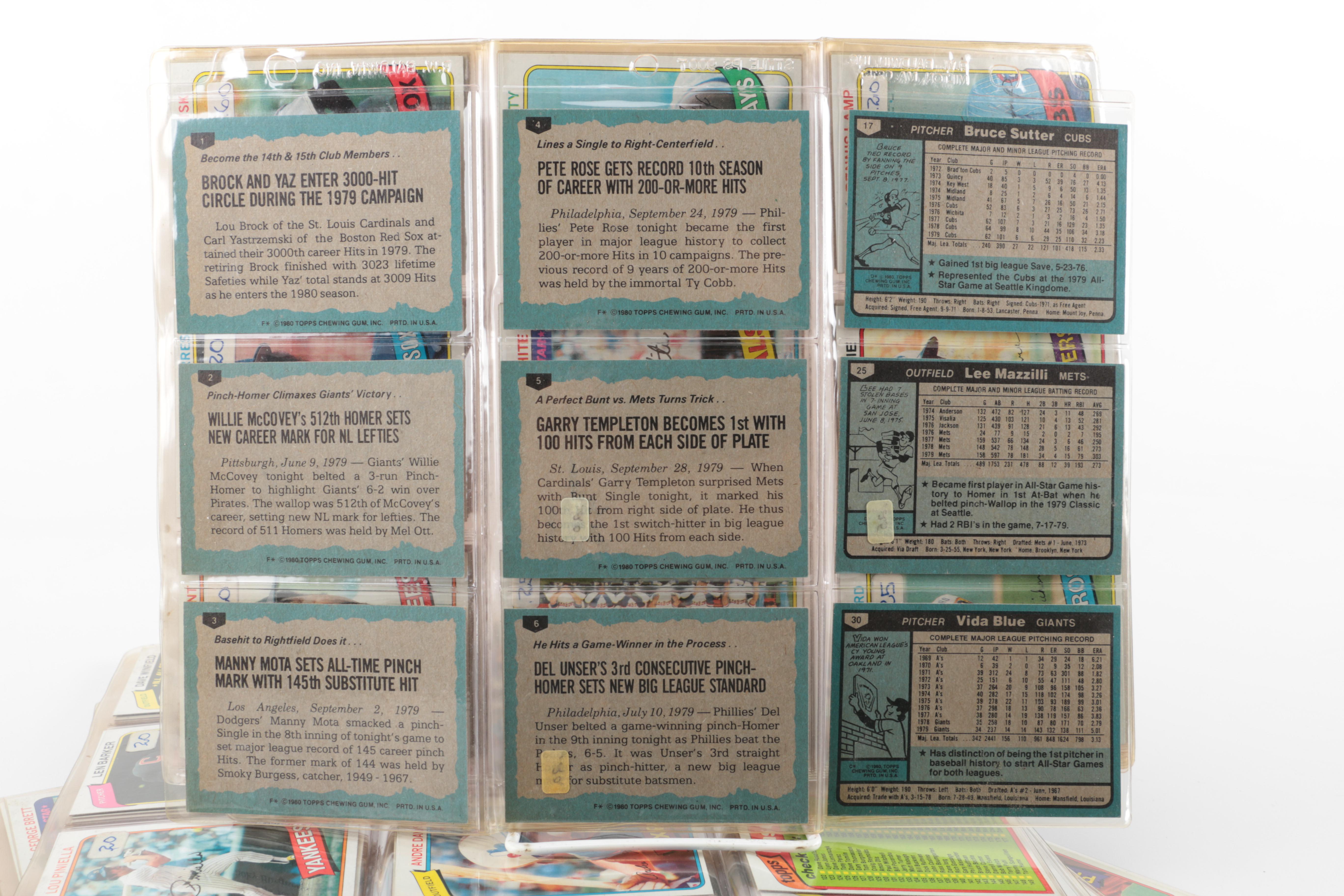 Collection of 1980 Topps Baseball Cards