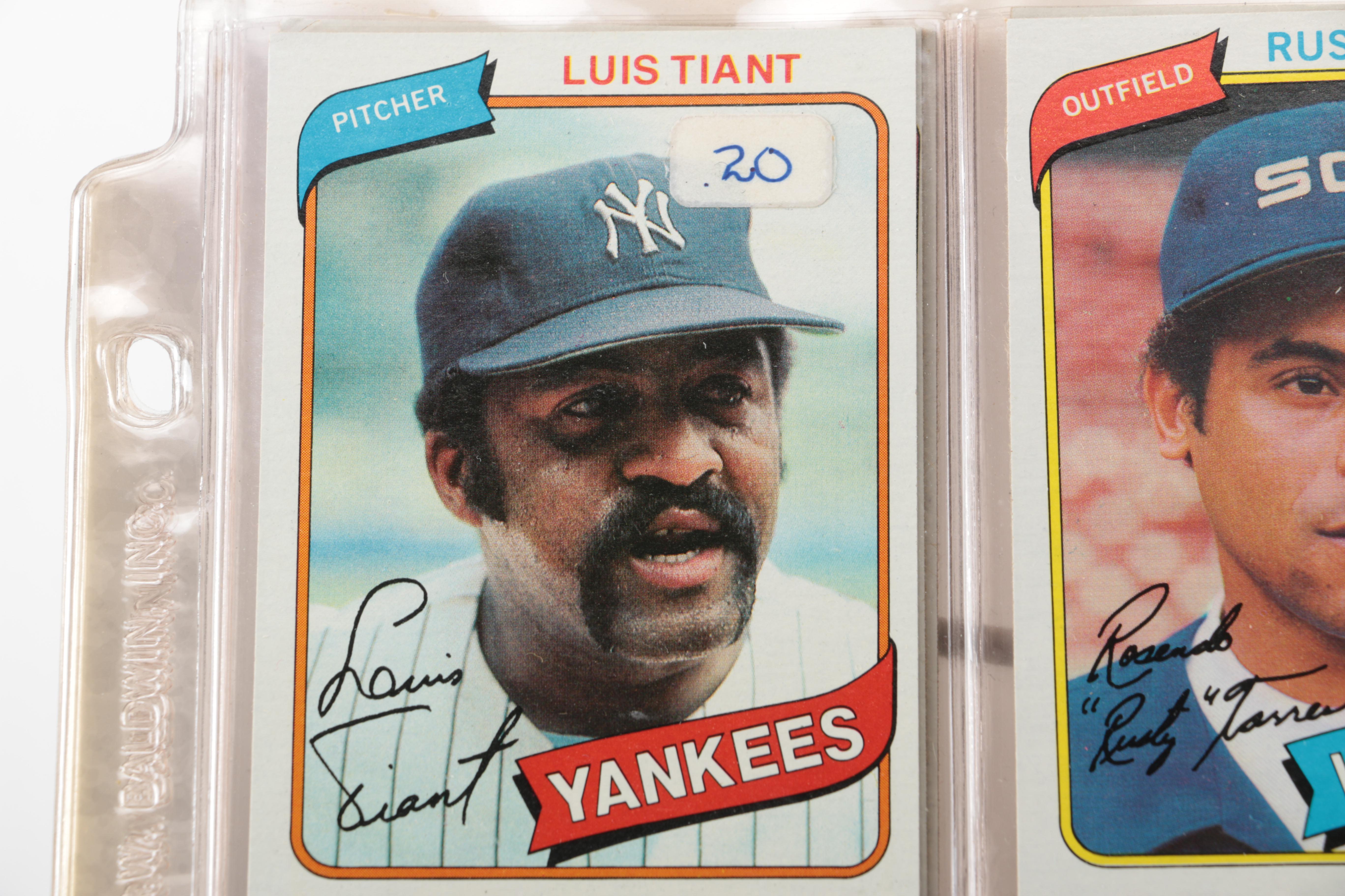 Collection of 1980 Topps Baseball Cards