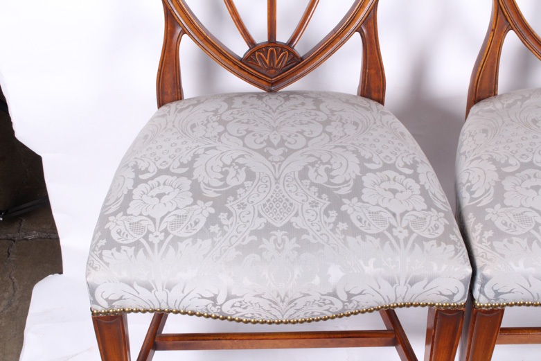 Vintage Hepplewhite Style Dining Chairs
