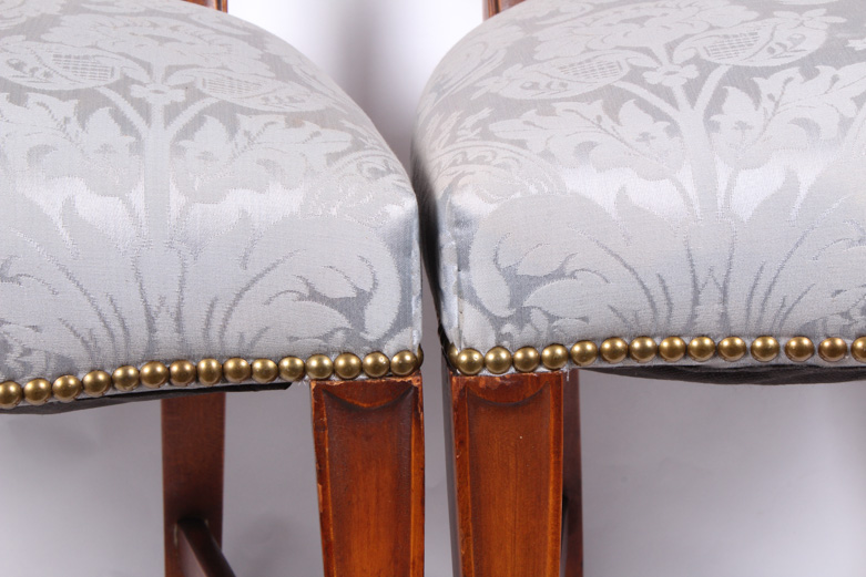 Vintage Hepplewhite Style Dining Chairs