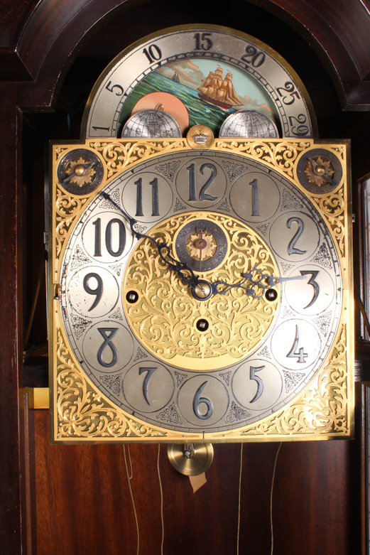 Antique Herschede Hall Clock Company Grandfather Clock