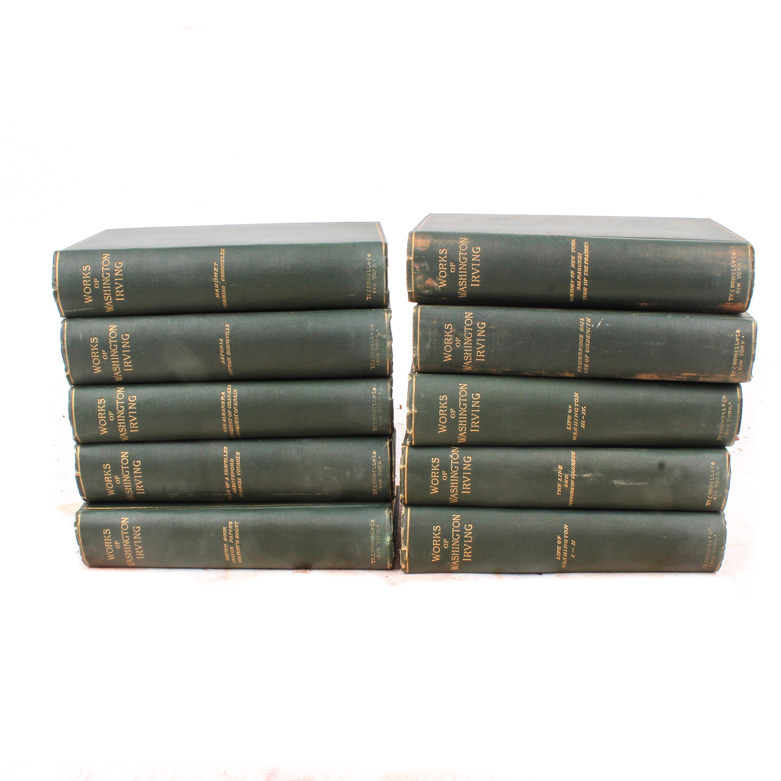 Ten-Volume Collection of "The Works of Washington Irving"