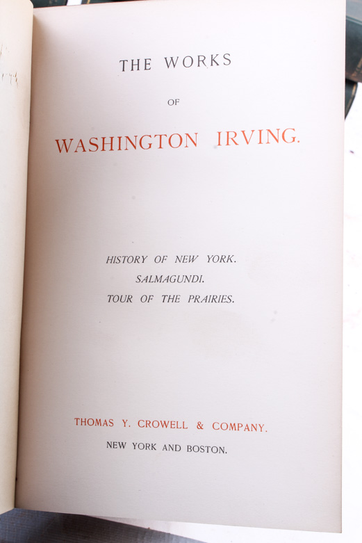 Ten-Volume Collection of "The Works of Washington Irving"