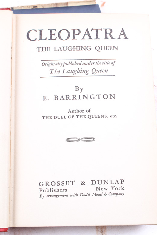 Vintage Books with an Egyptian Theme